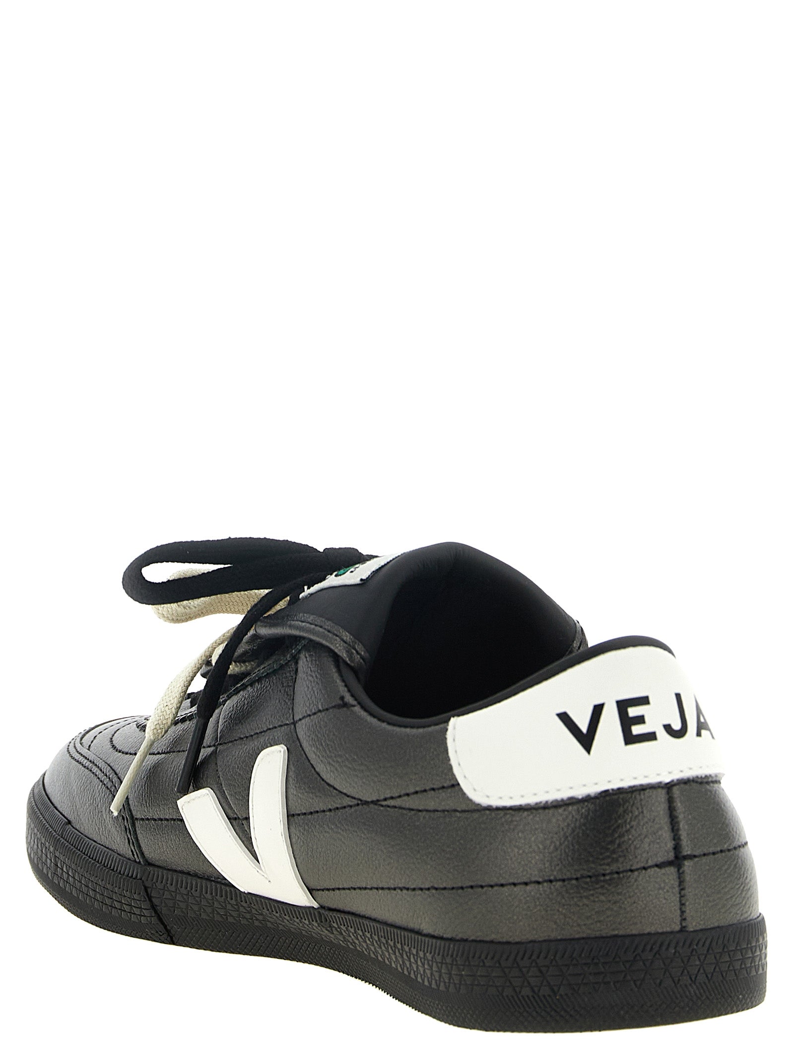 Black Calfskin Low Top Sneakers
