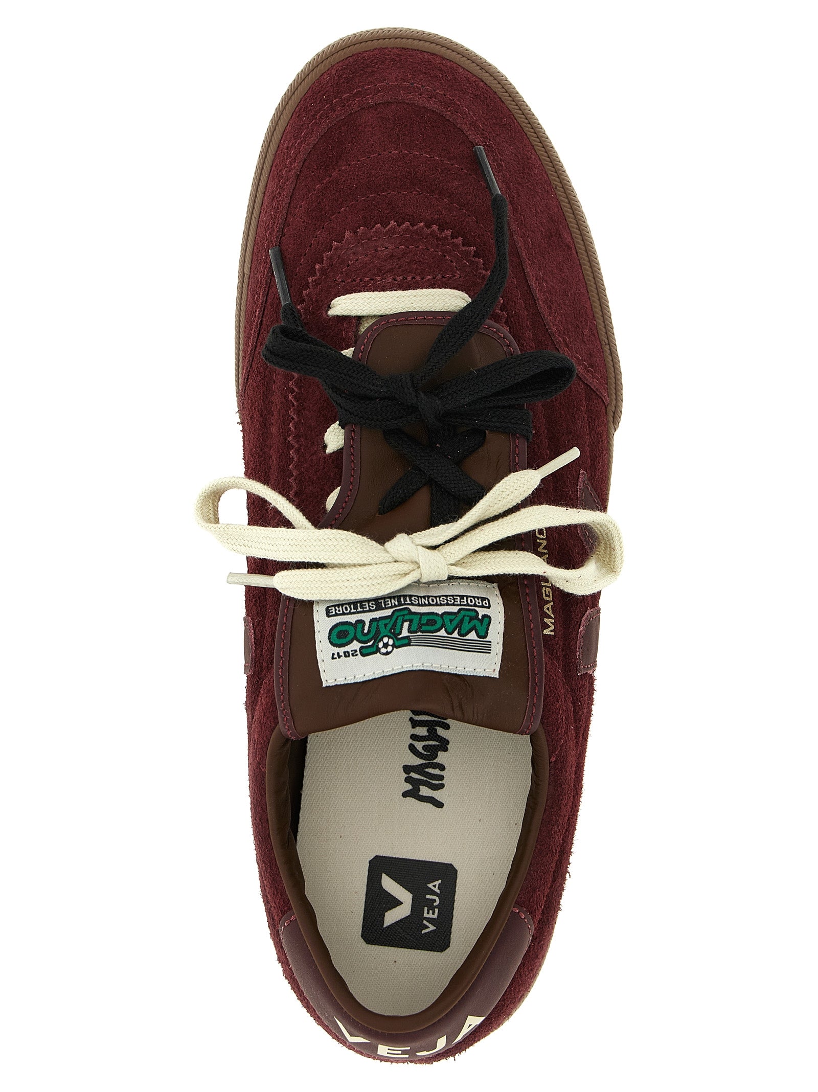 Bordeaux Calfskin Low Top Sneakers