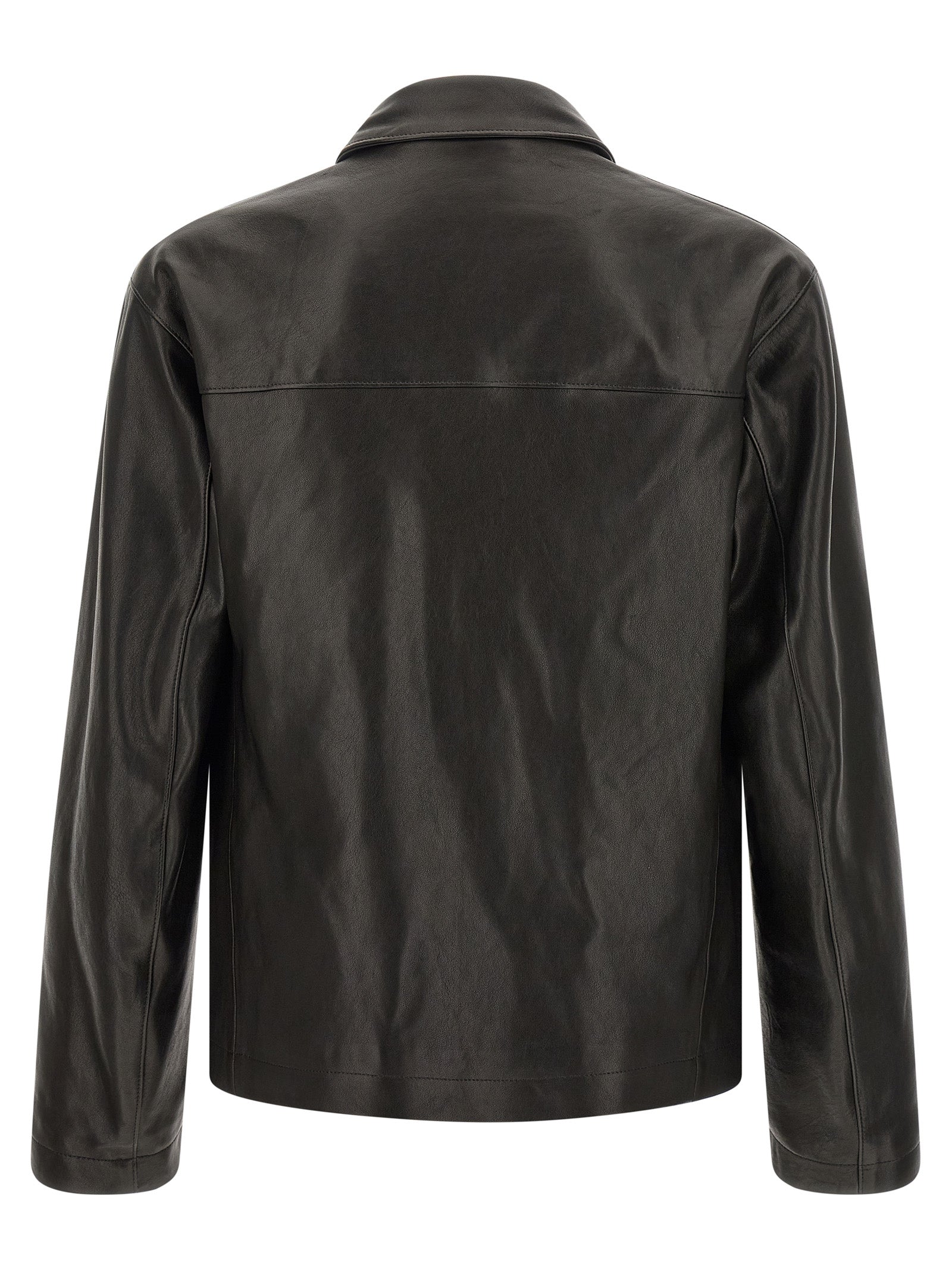 Black Calfskin Leather Jacket