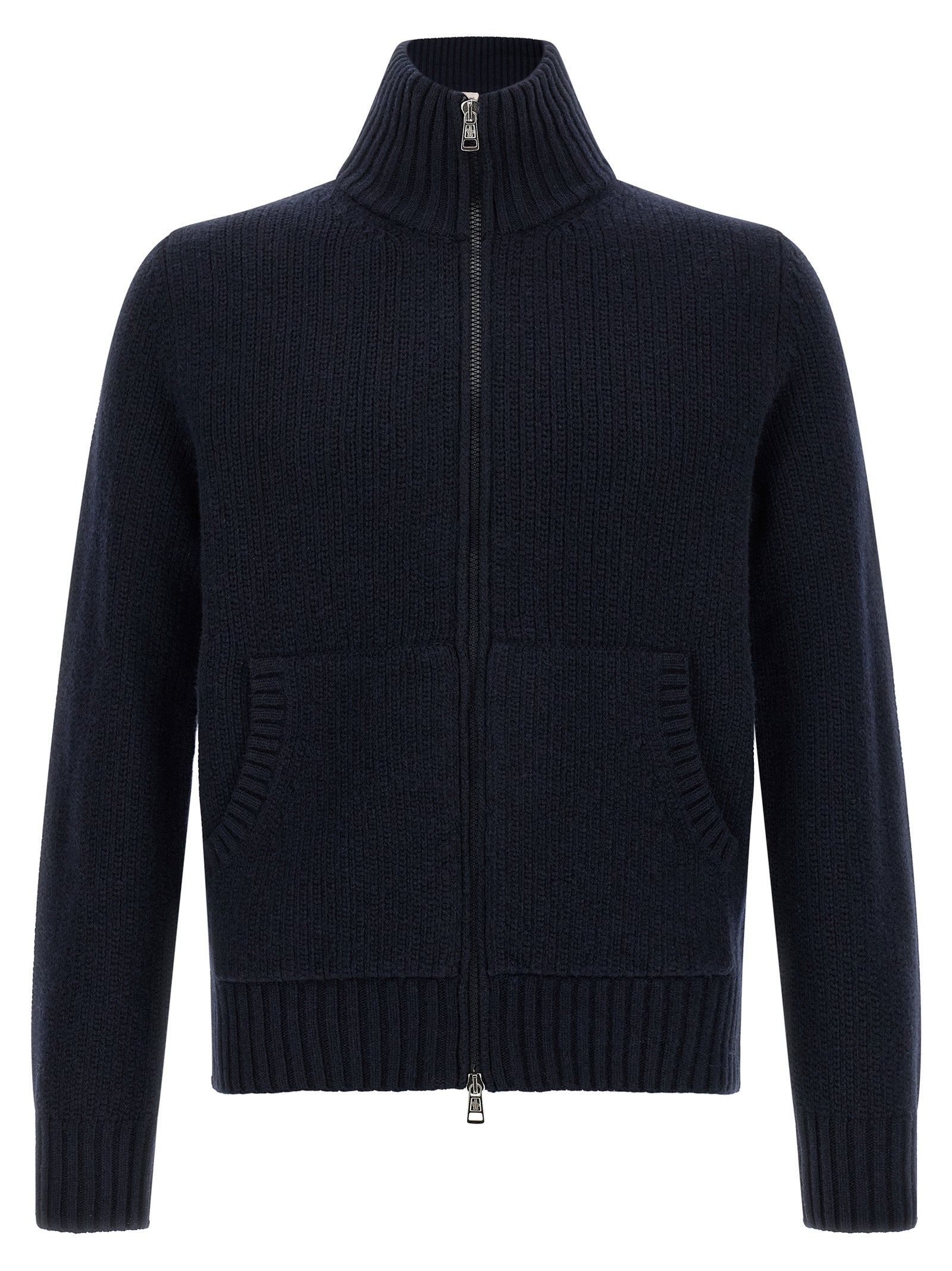 Blue Virgin Wool Cardigan