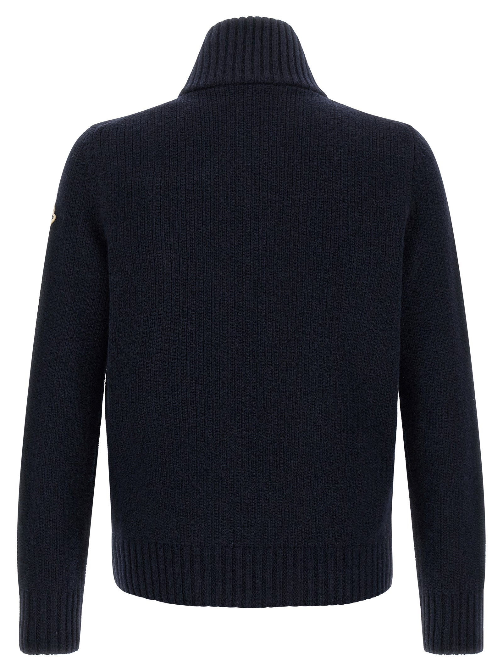 Blue Virgin Wool Cardigan