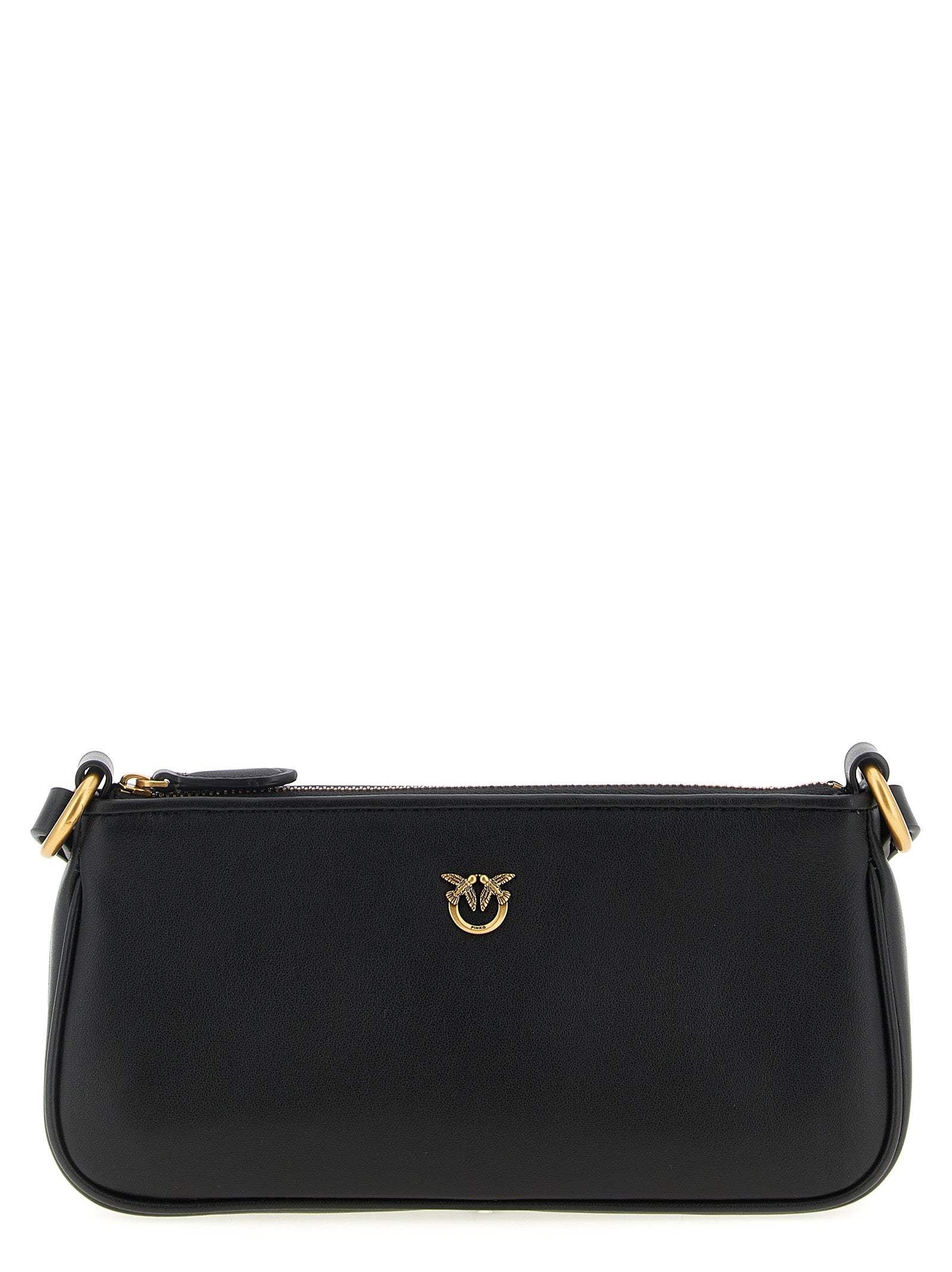 Black Goatskin Crossbody Bag