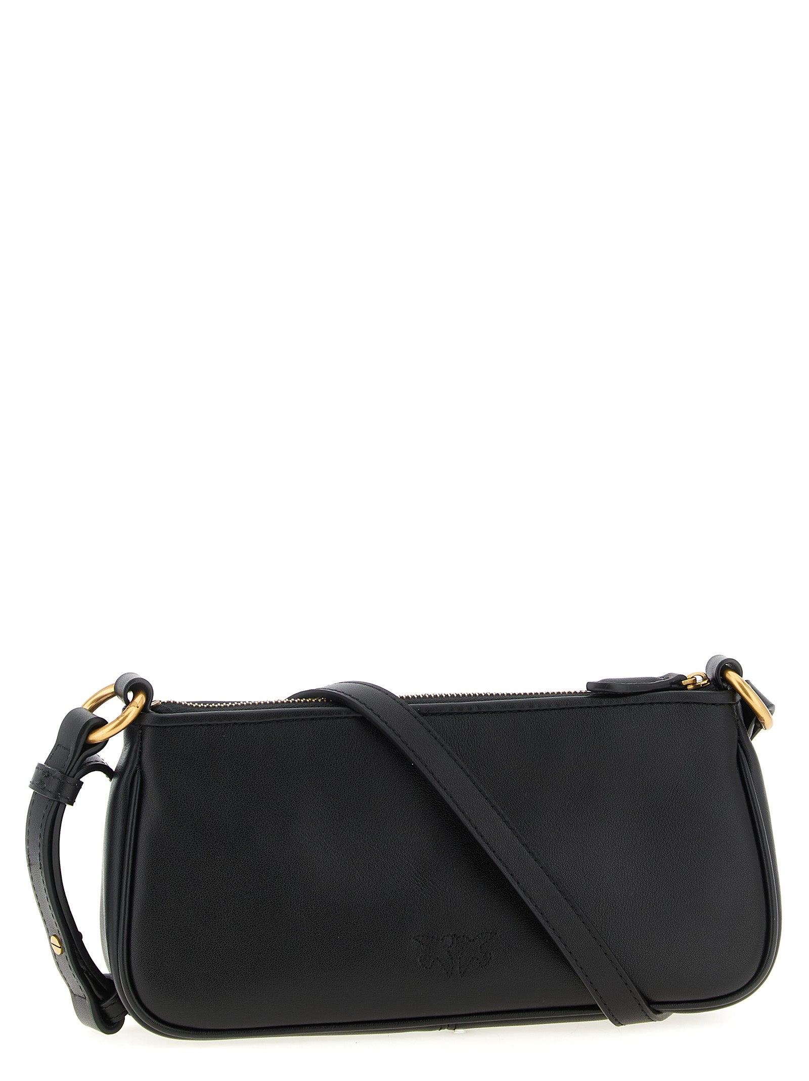 Black Goatskin Crossbody Bag
