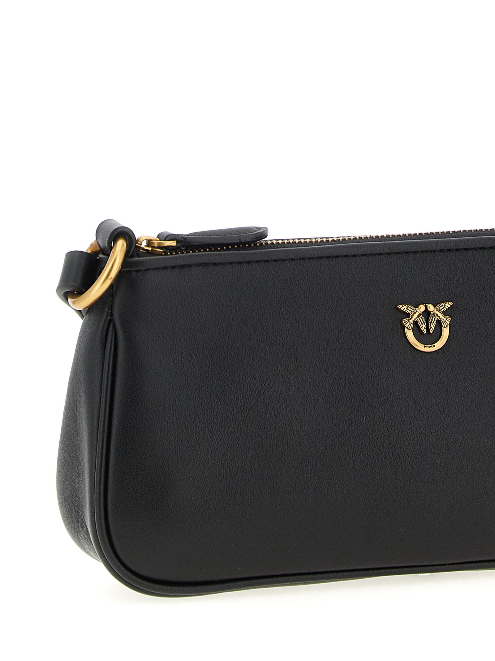 Black Goatskin Crossbody Bag