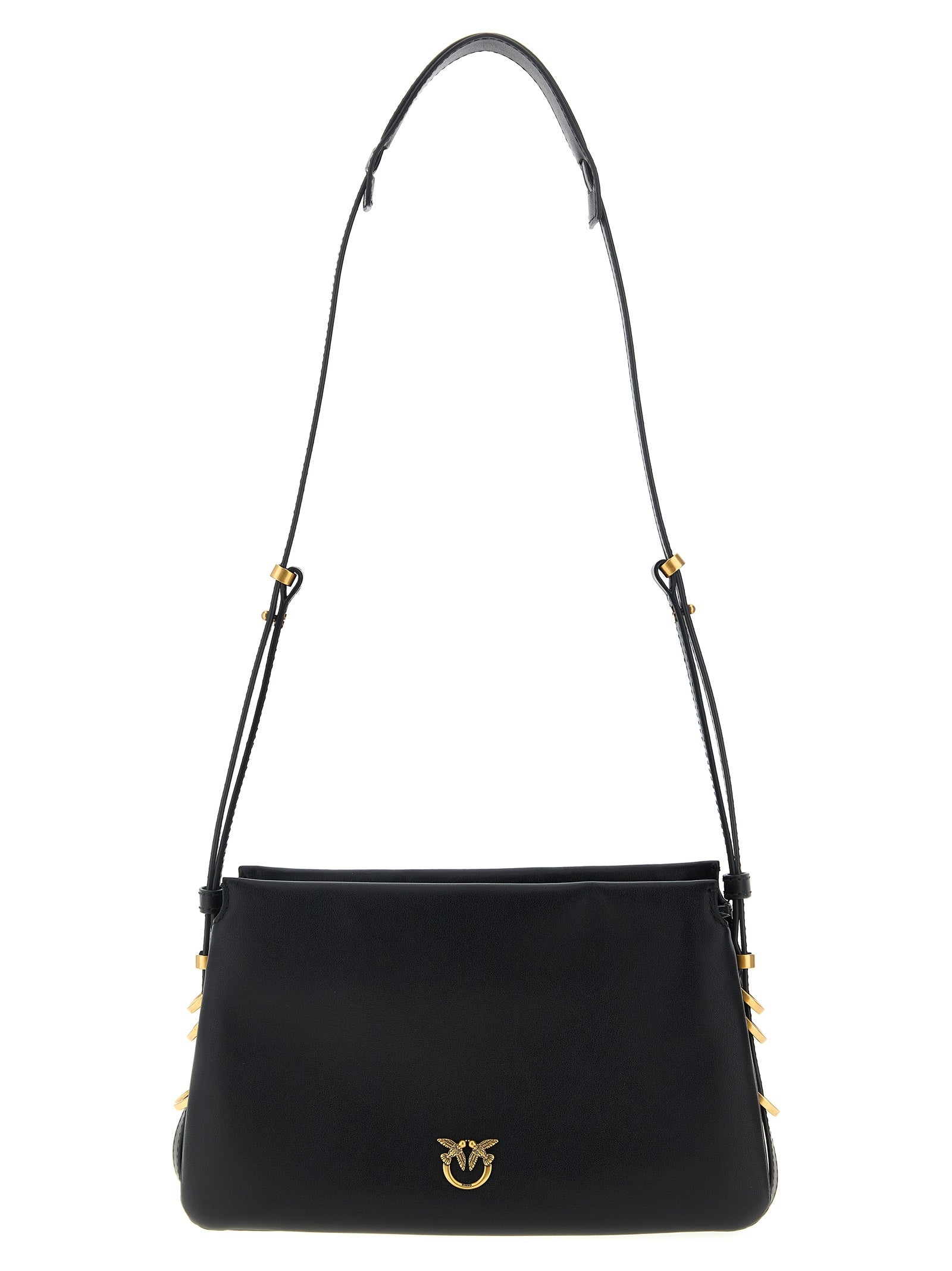 Black Calfskin Crossbody Bag