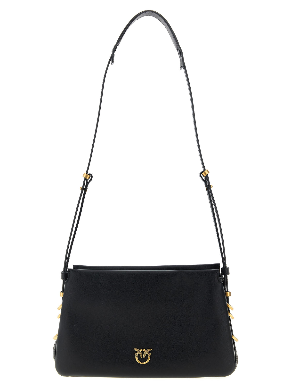 Black Calfskin Crossbody Bag