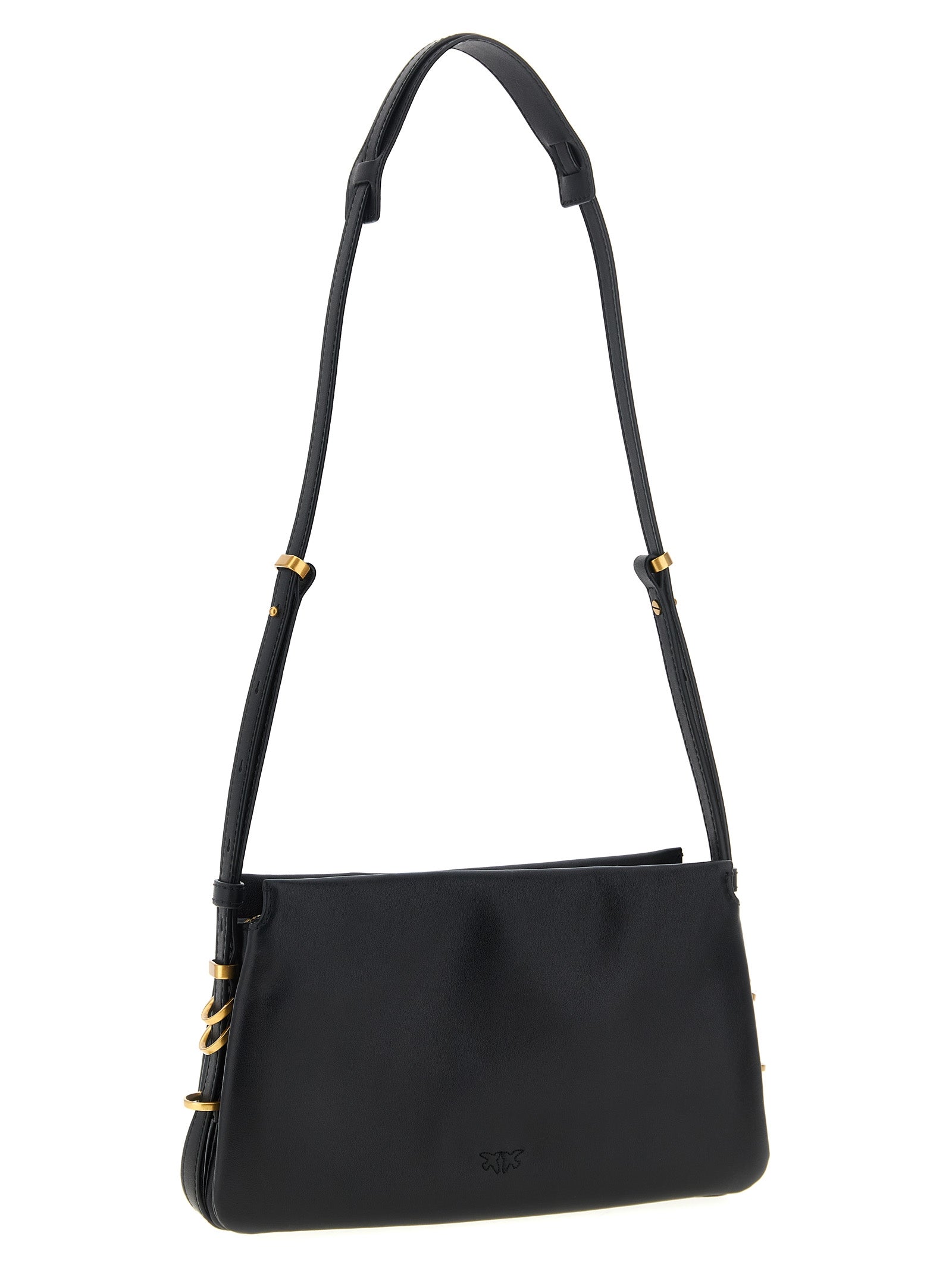 Black Calfskin Crossbody Bag