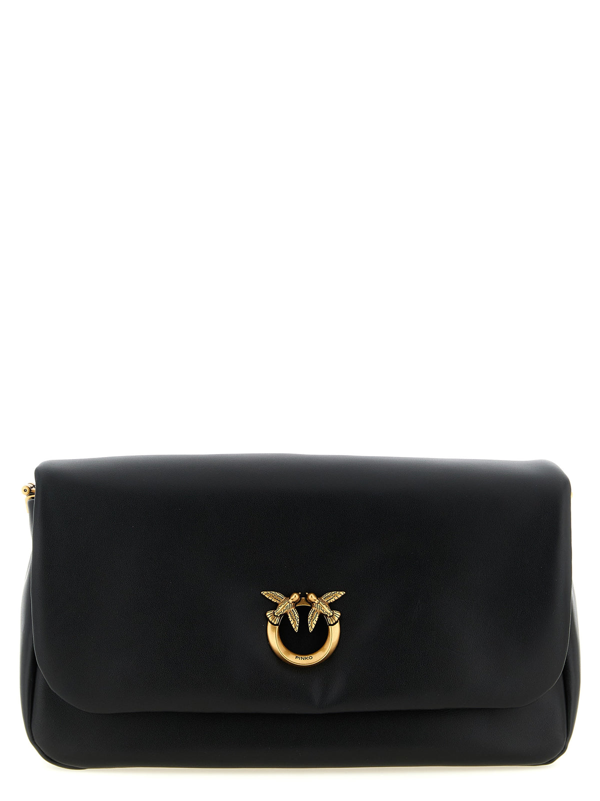 Black Lamb Leather Crossbody Bag