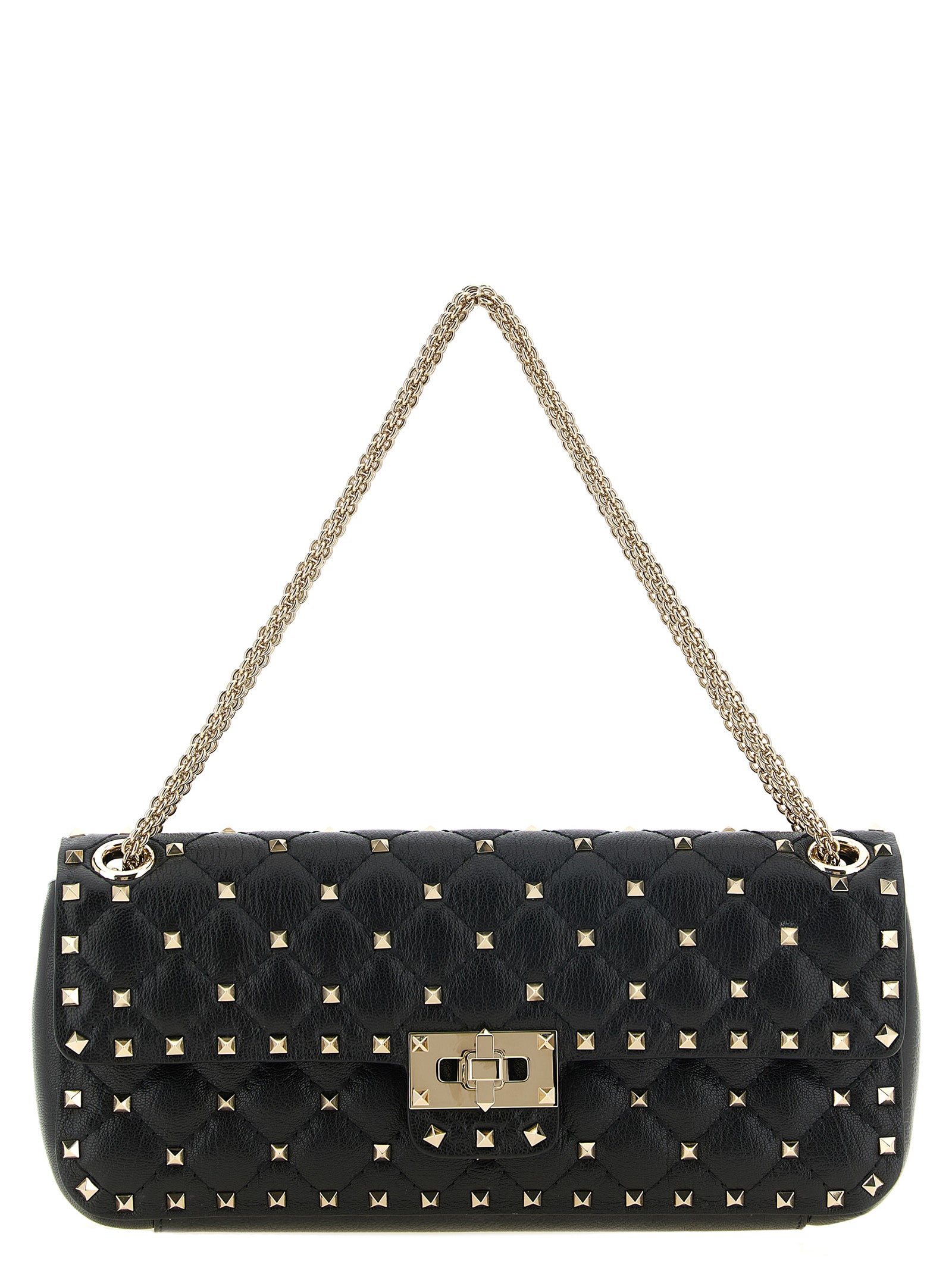Black Goatskin Shoulder Bag