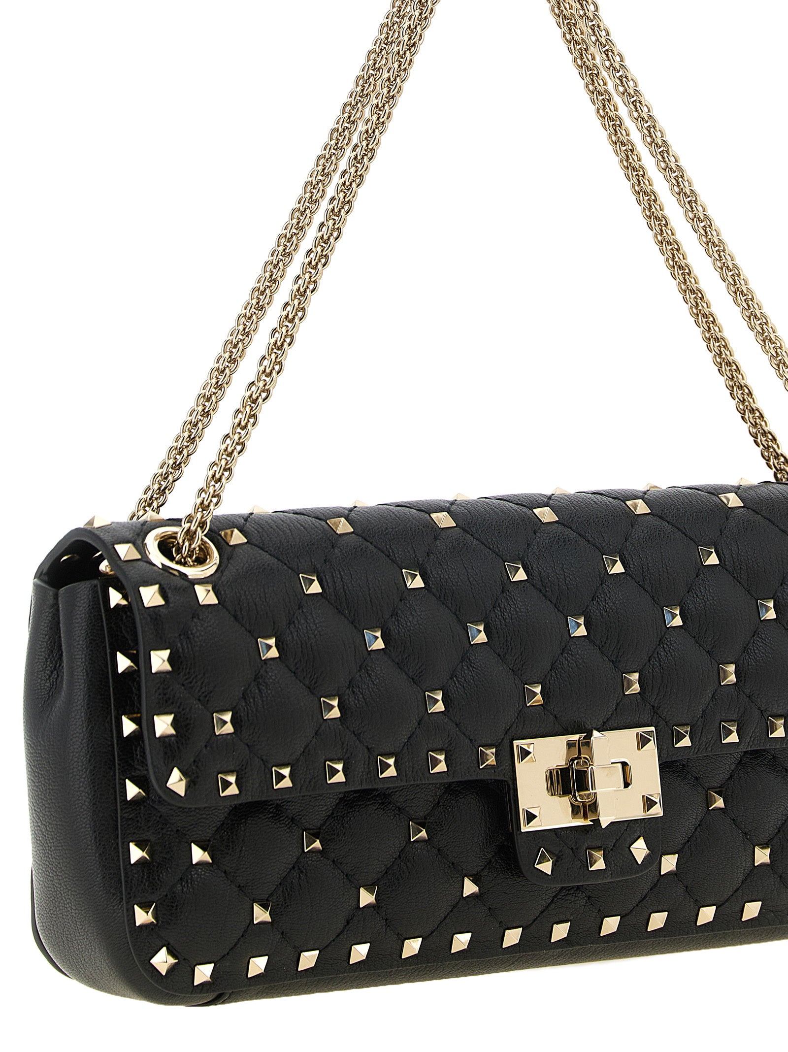 Black Goatskin Shoulder Bag