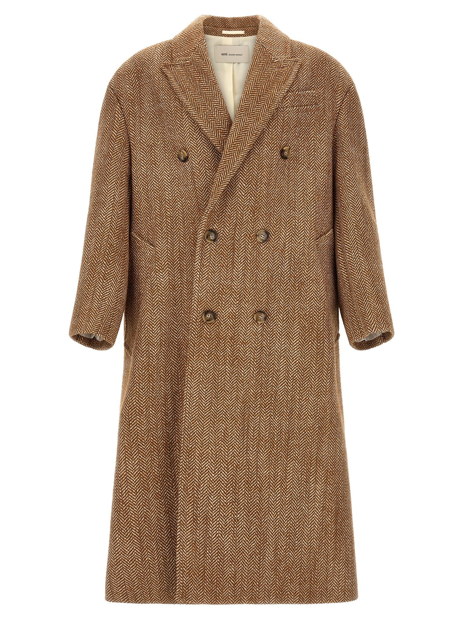 Brown Virgin Wool Coat