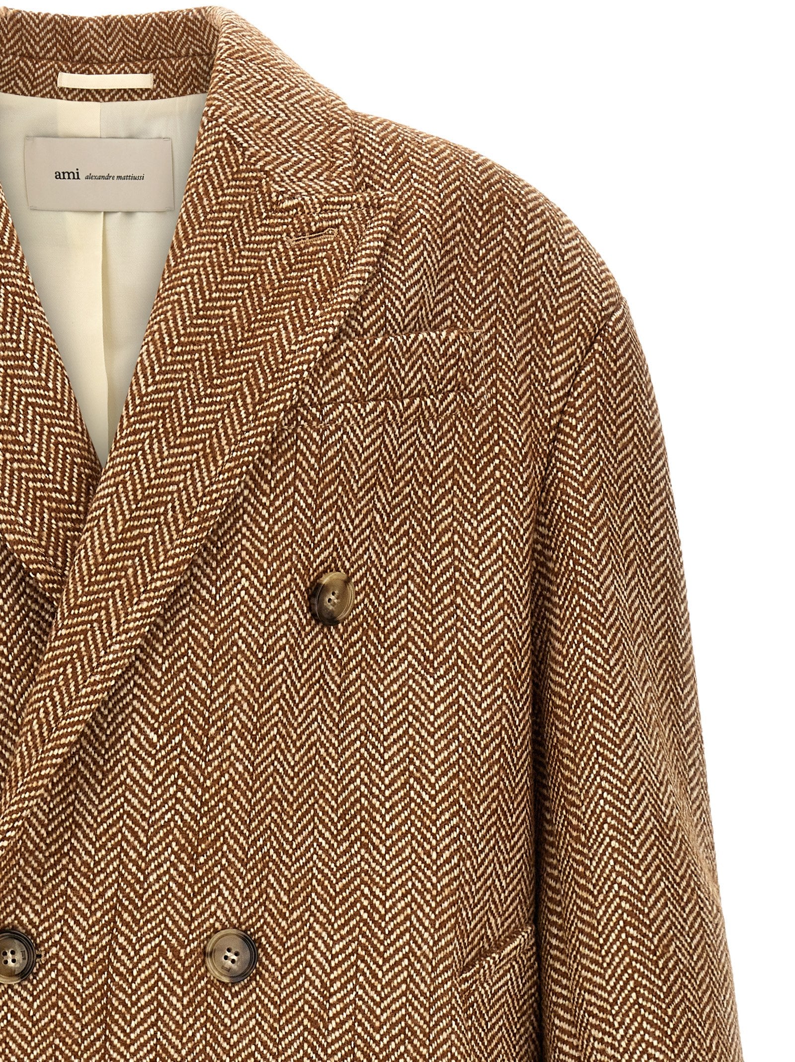 Brown Virgin Wool Coat