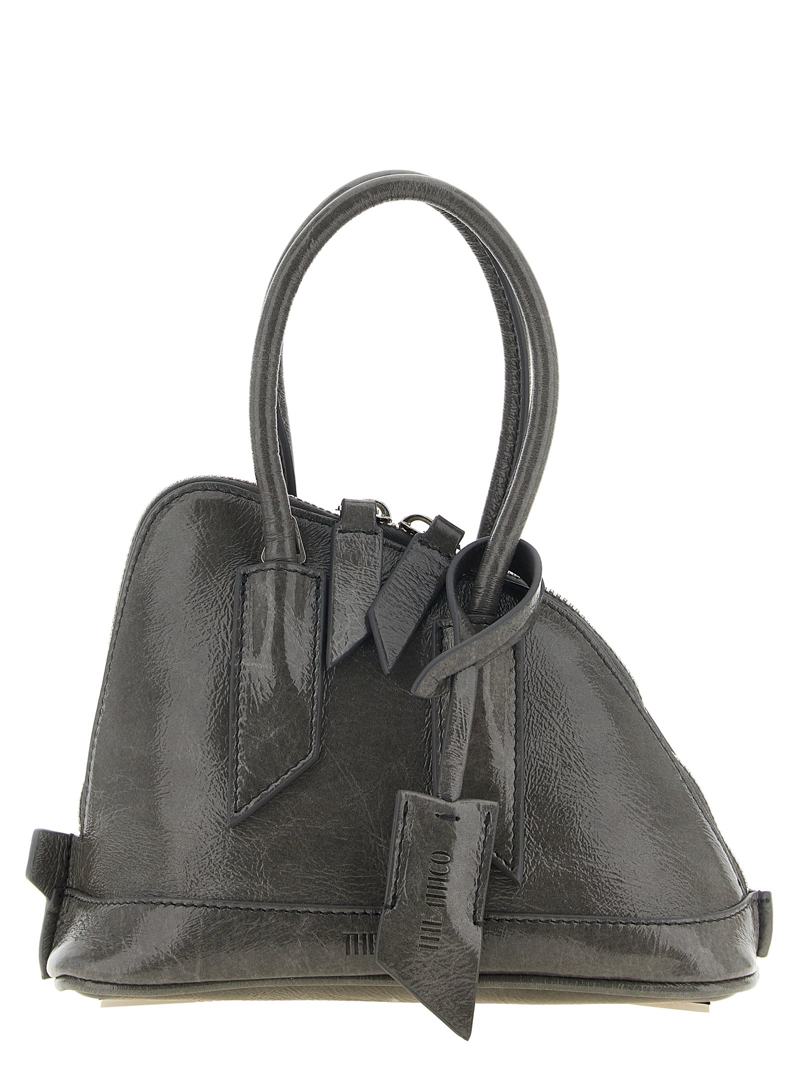 Gray Calfskin Handbag