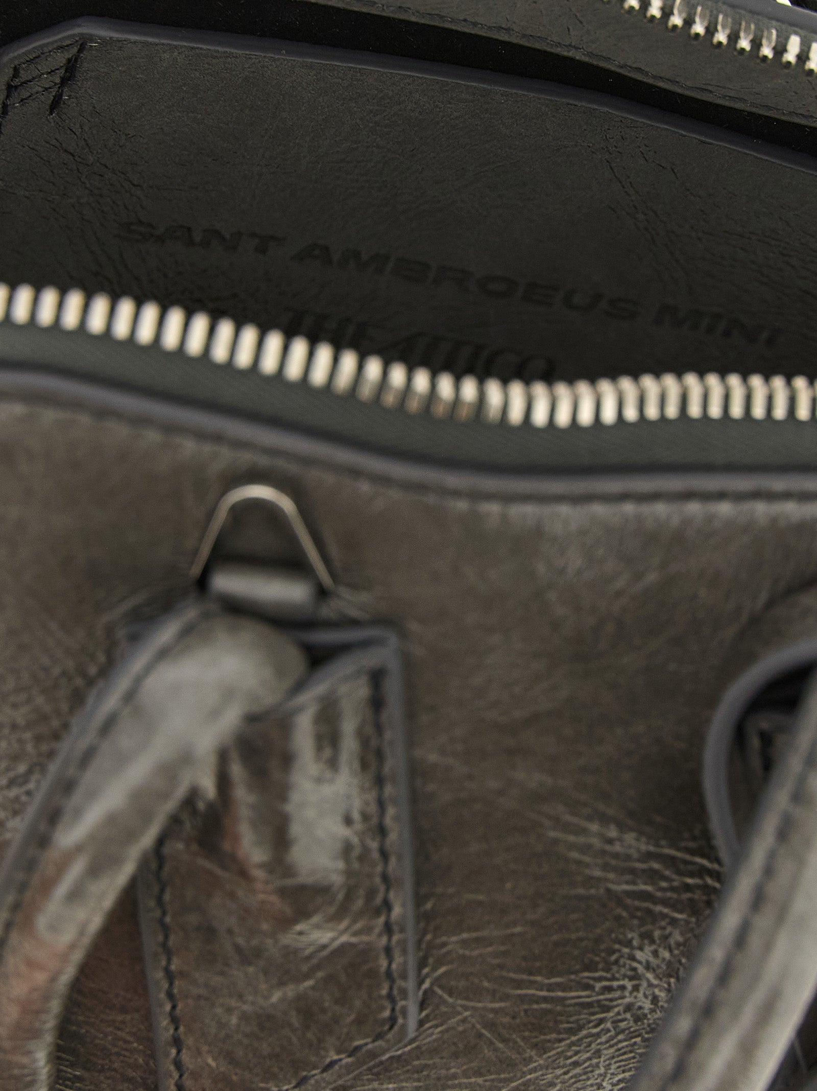 Gray Calfskin Handbag