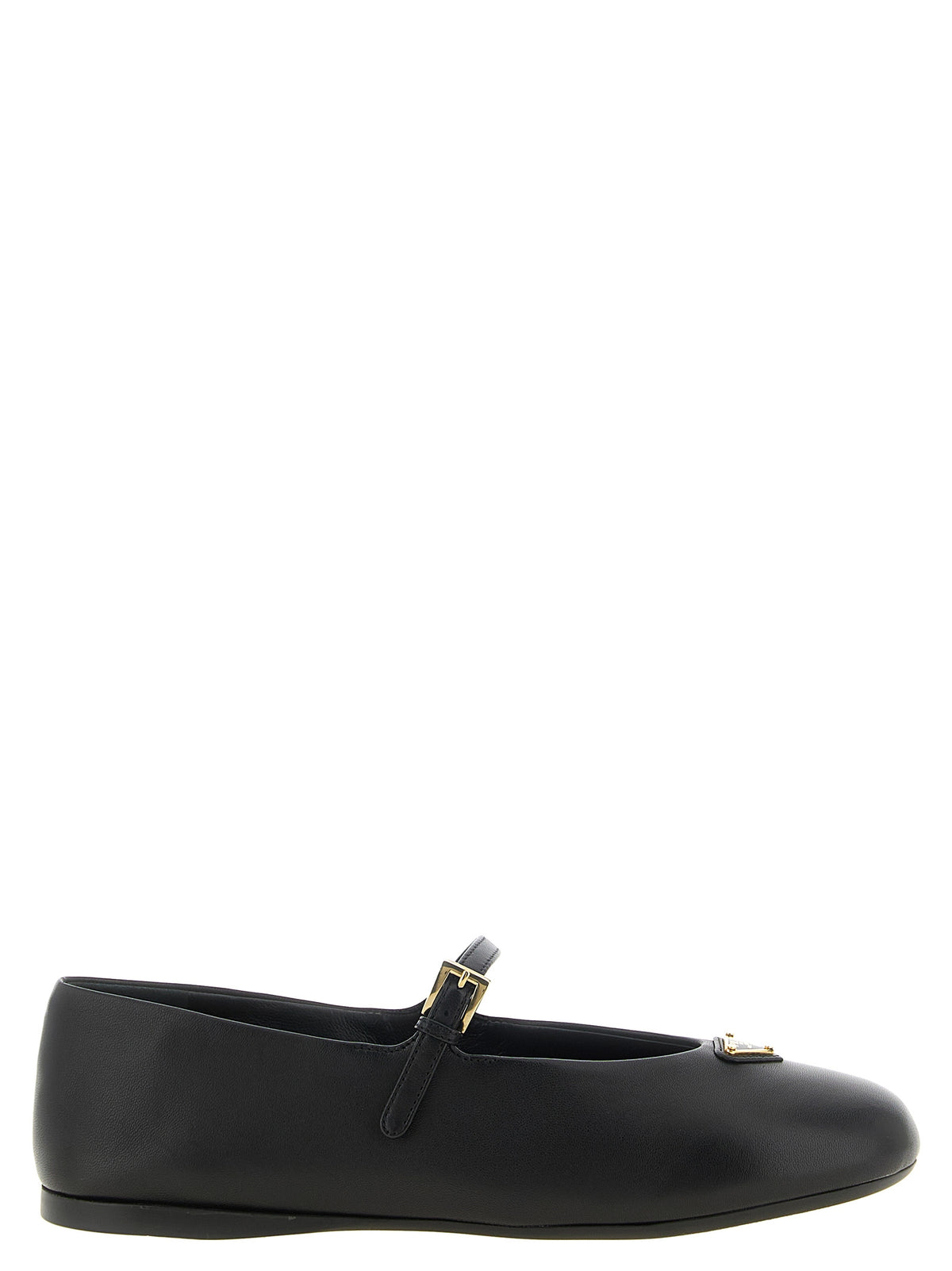 Black Lamb Leather Ballet Flats