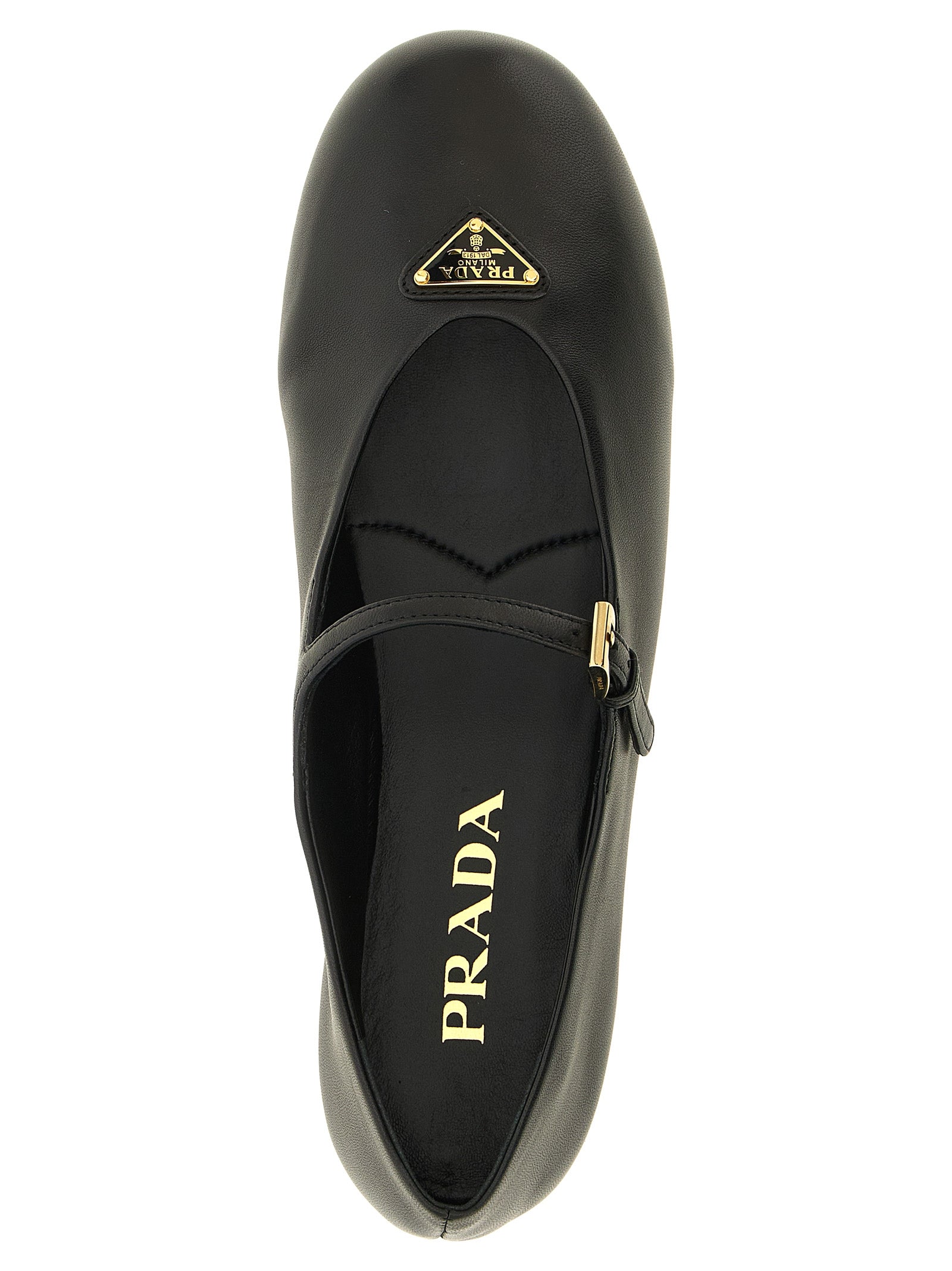 Black Lamb Leather Ballet Flats