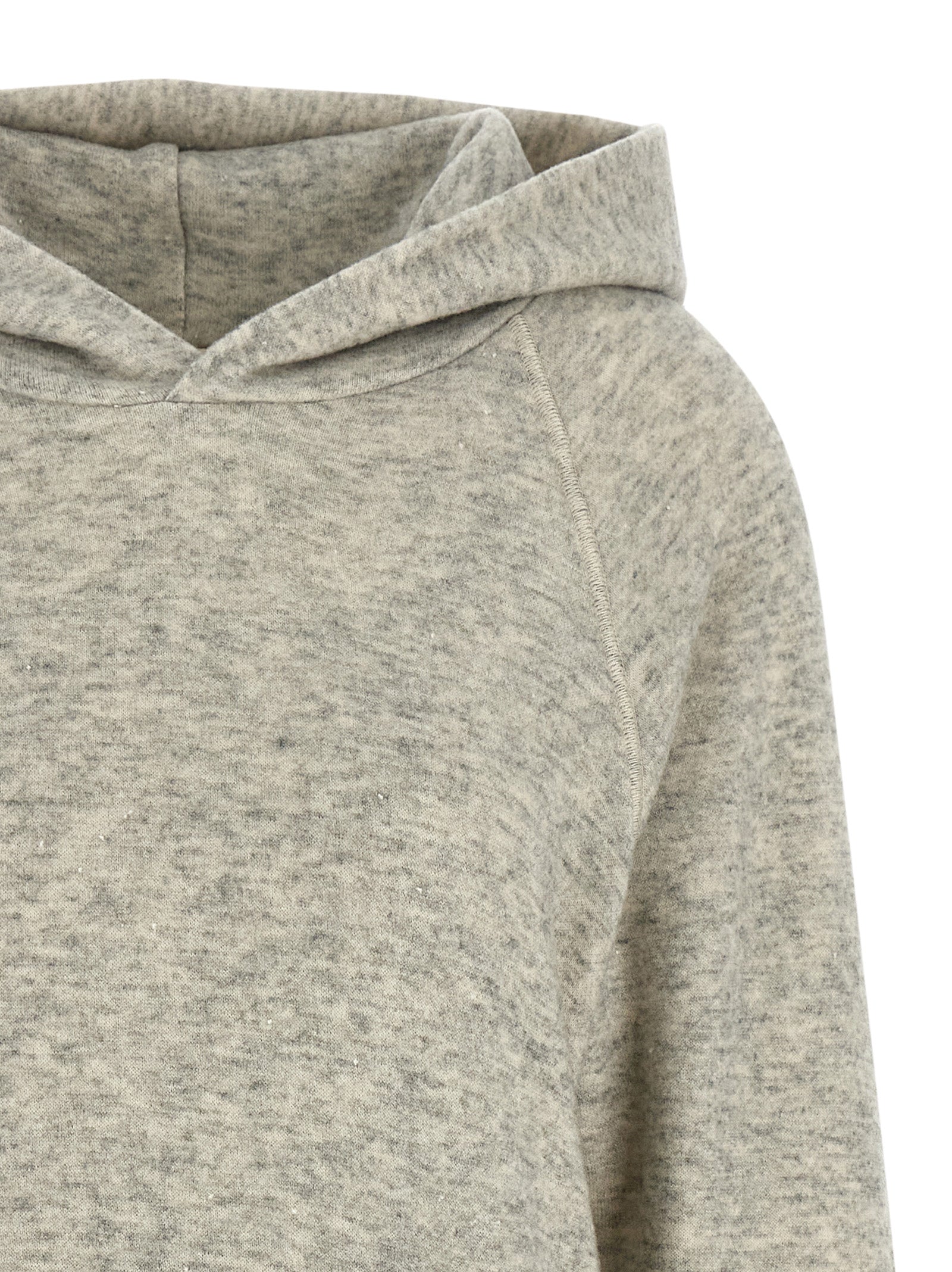 Gray Cotton Hoodie