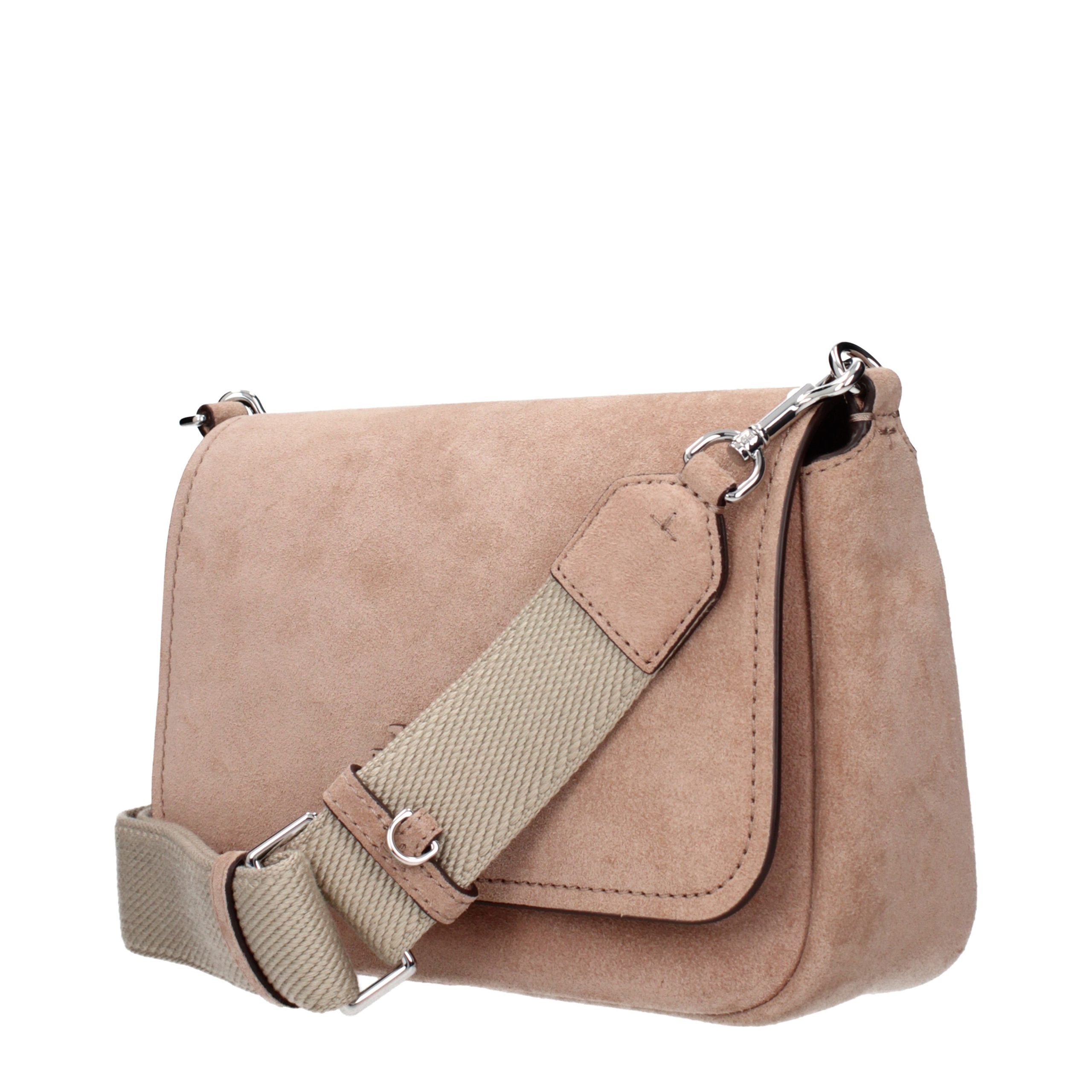 Pink Leather Crossbody Bag