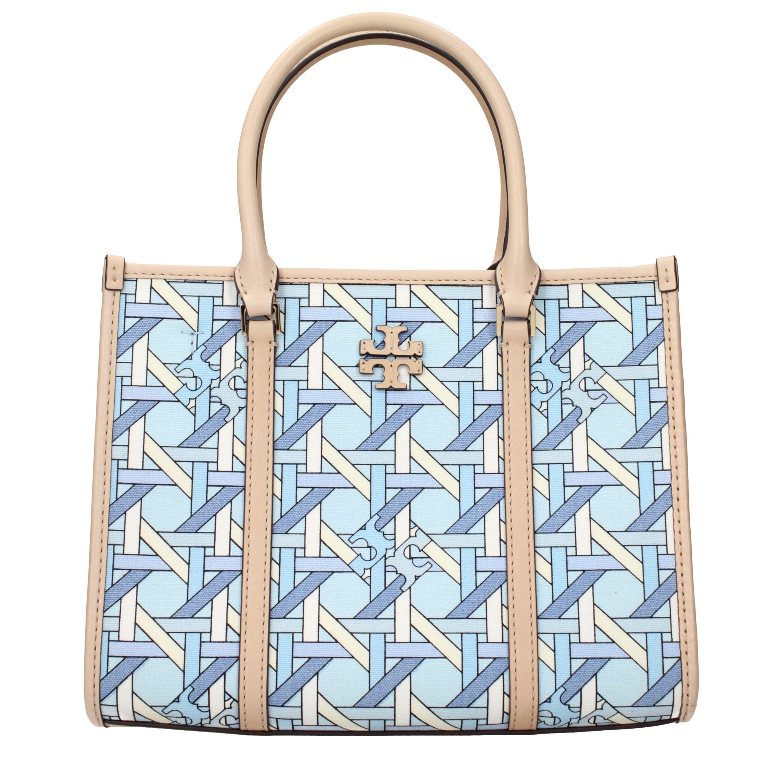 Light Blue Fabric Handbag