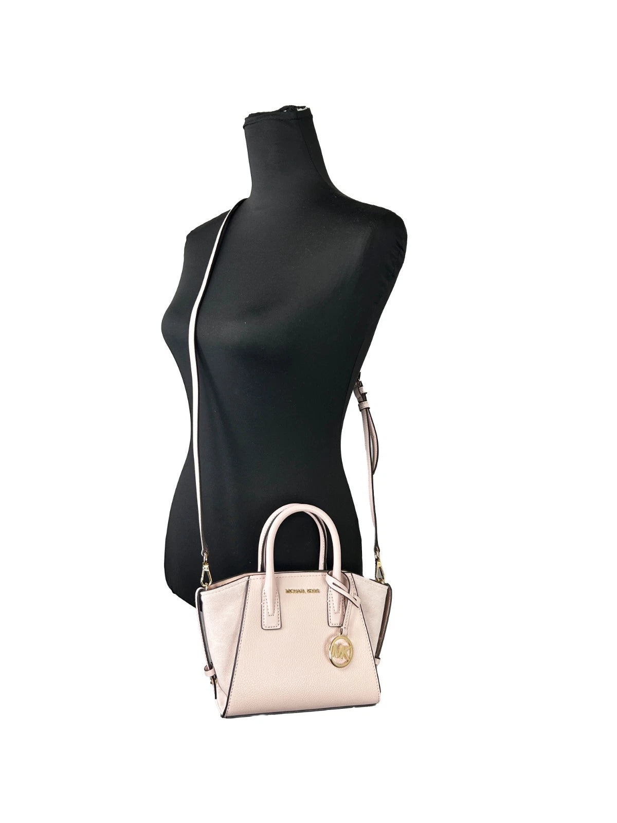 Michael Kors Avril Extra-Small Leather And Suede Satchel
