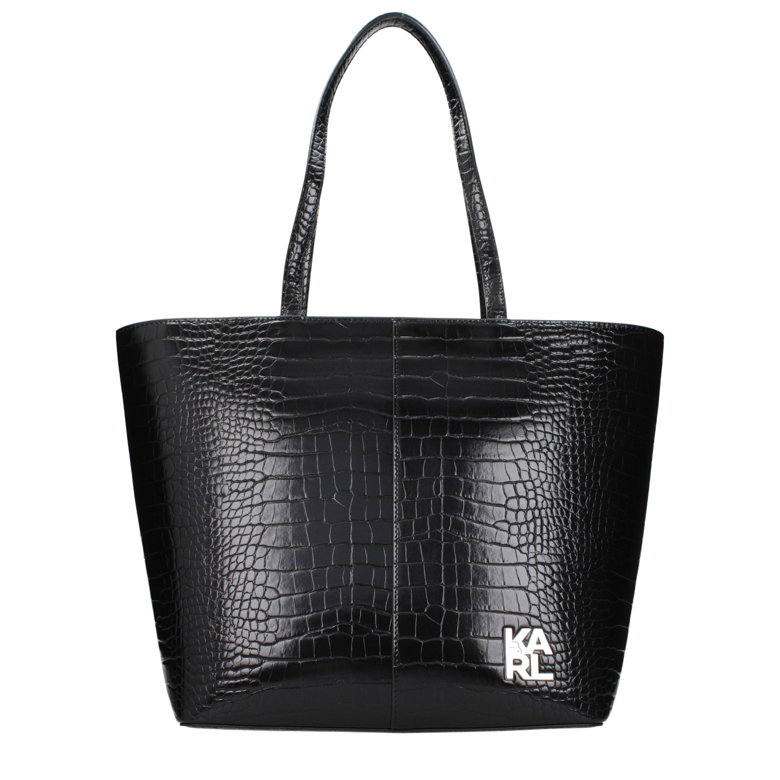 Black Polyethylene Shoulder Bag