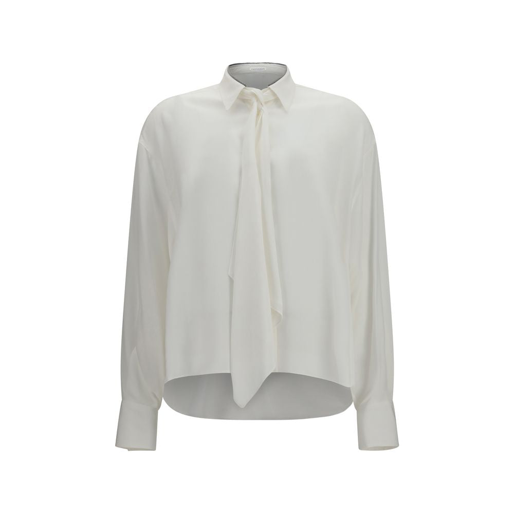 White Silk Dress Shirt