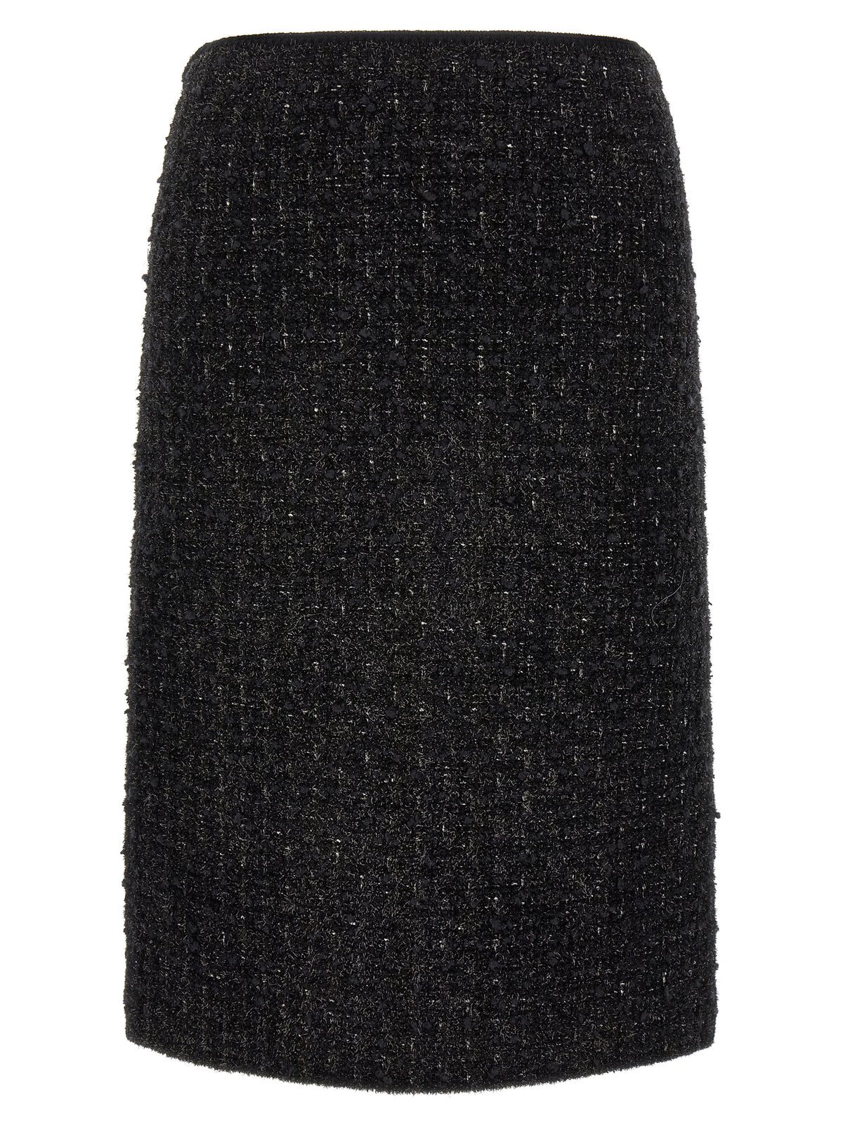 Black Viscose Long Skirt