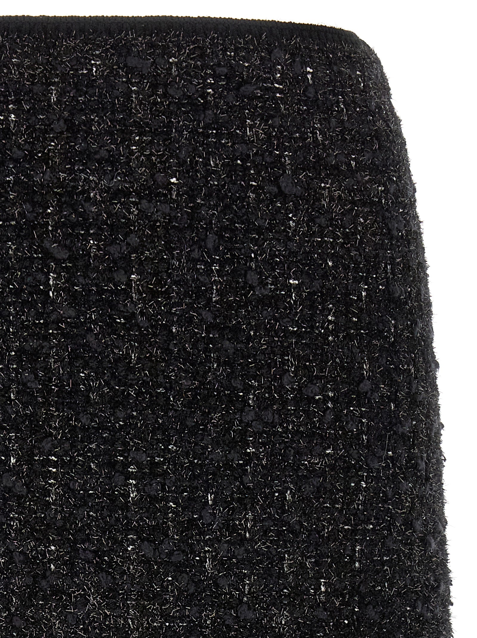 Black Viscose Long Skirt