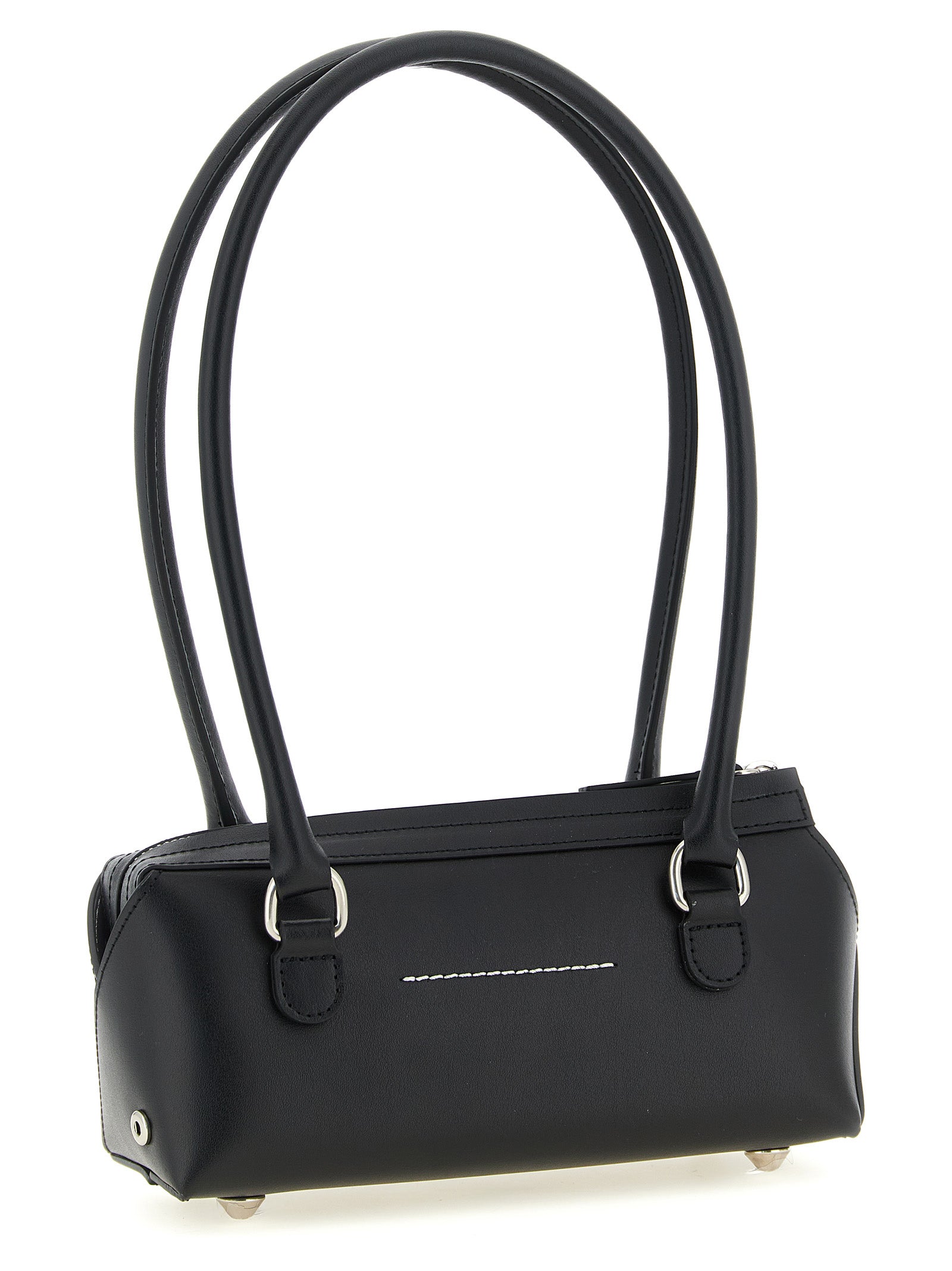 Black Cowhide Shoulder Bag