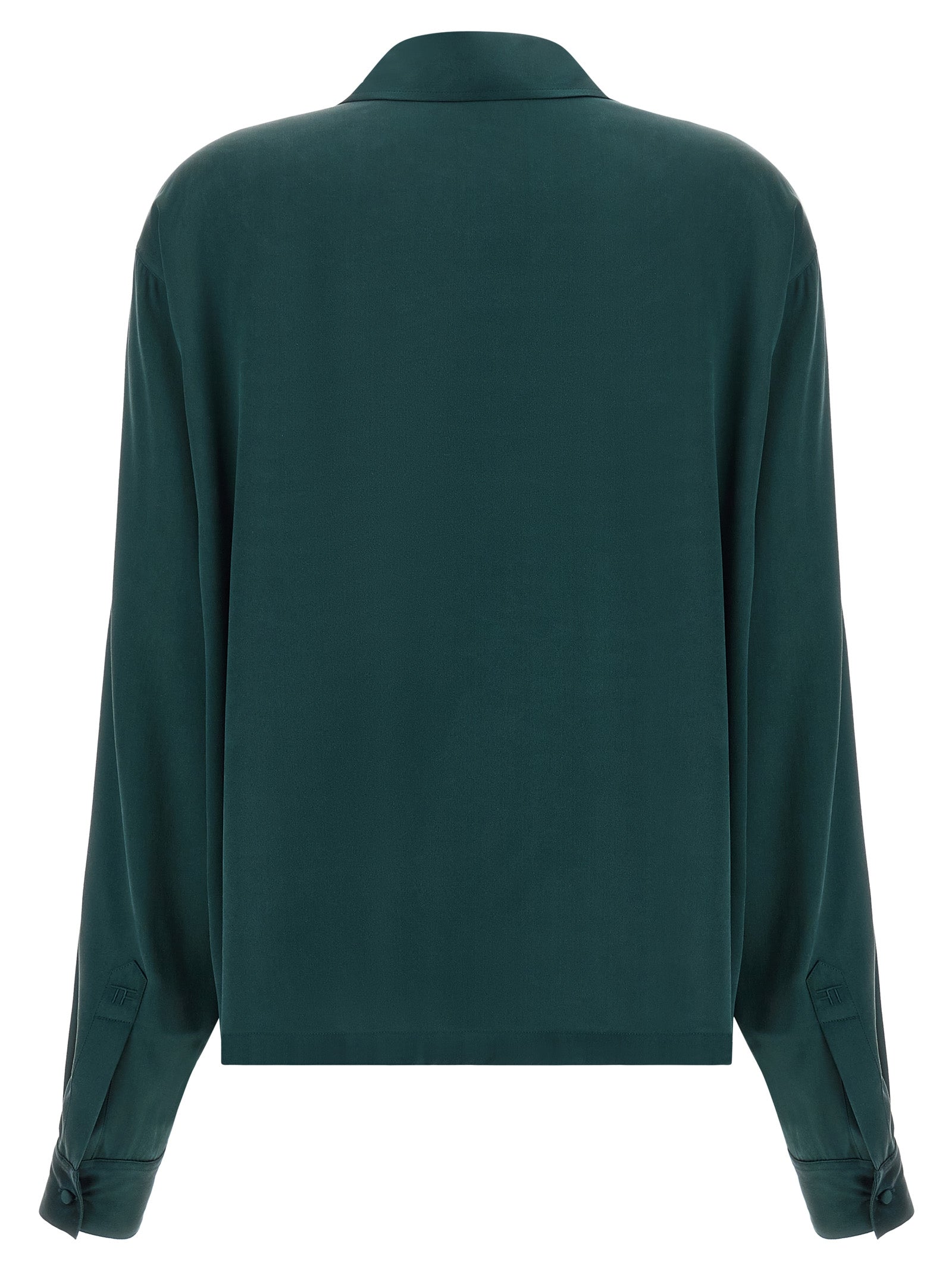 Bicolor Silk Polo Shirt