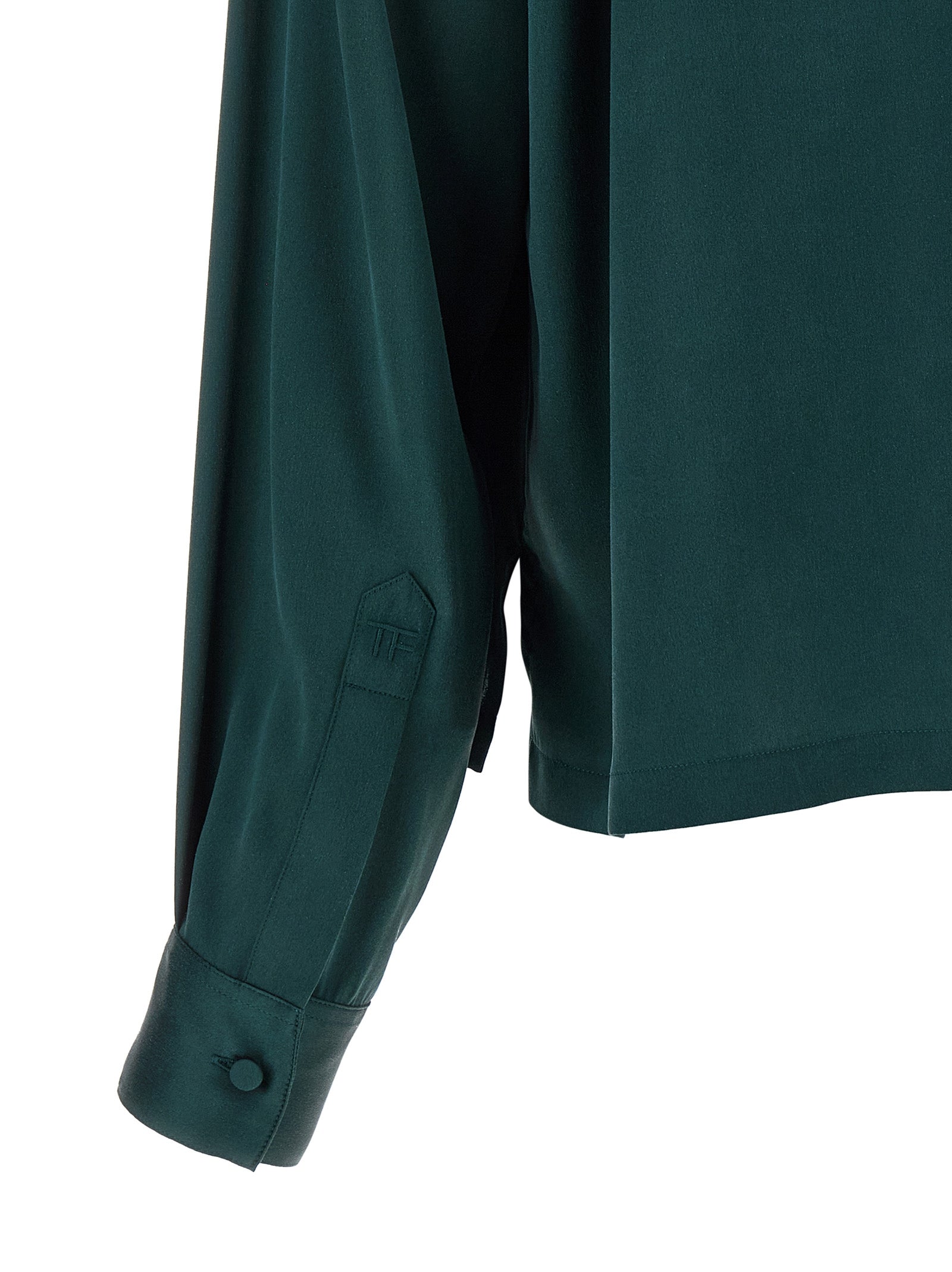 Bicolor Silk Polo Shirt