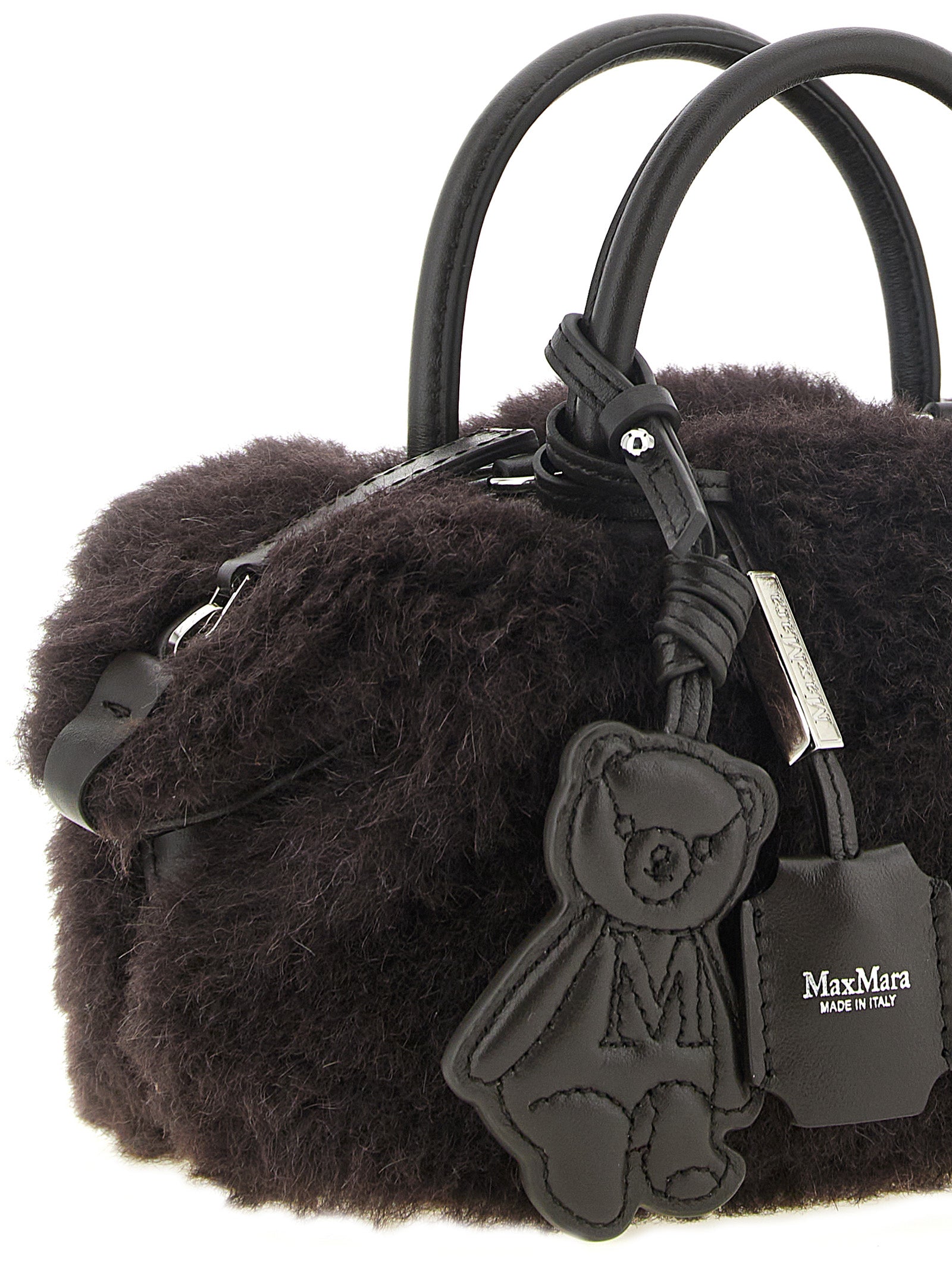 Brown Alpaca Leather Handbag