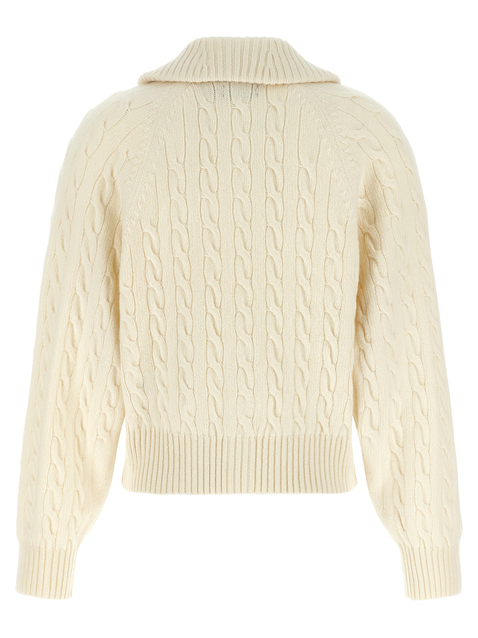 White Wool Cardigan