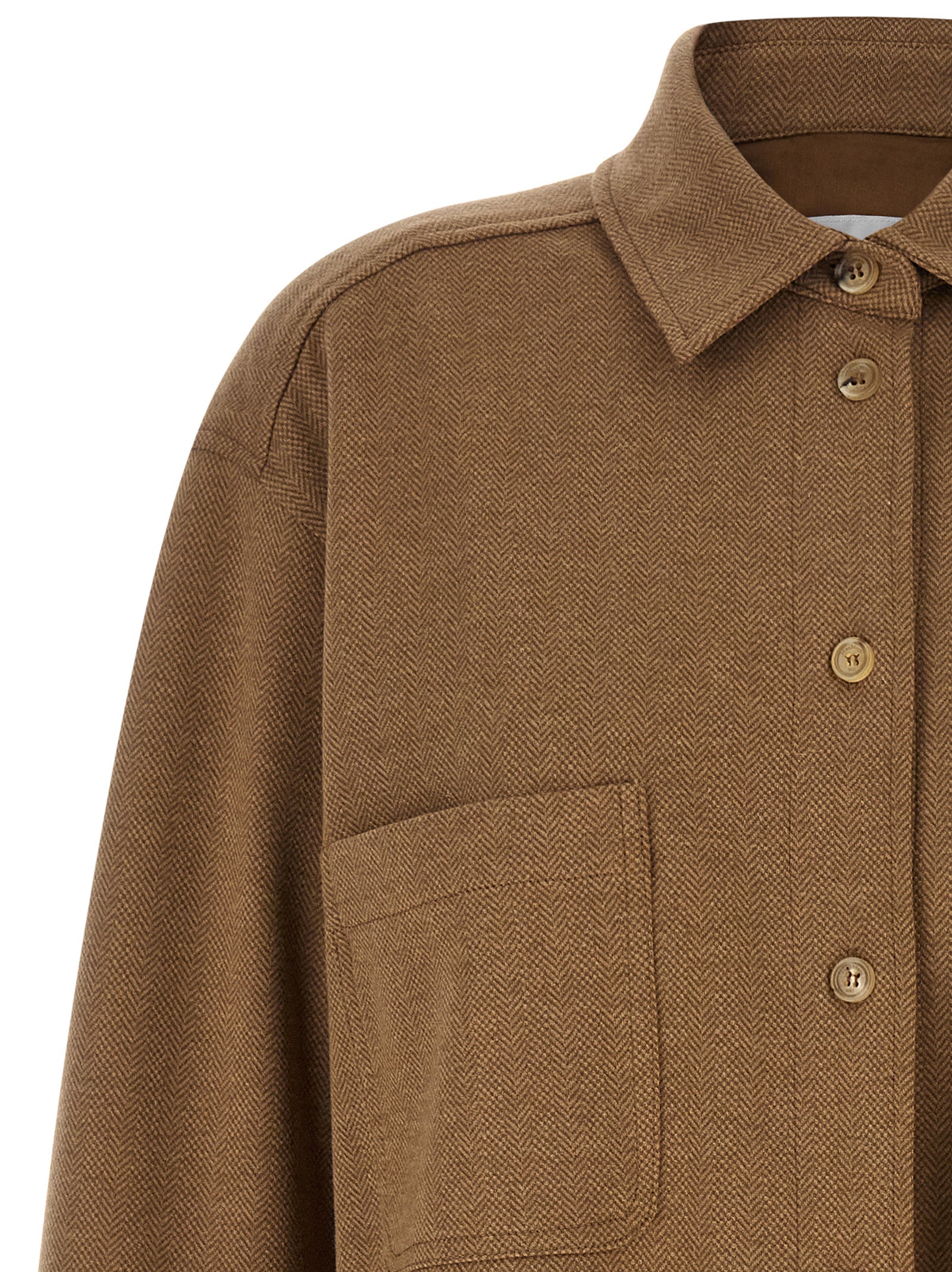 Brown Triacetate Shell Jacket