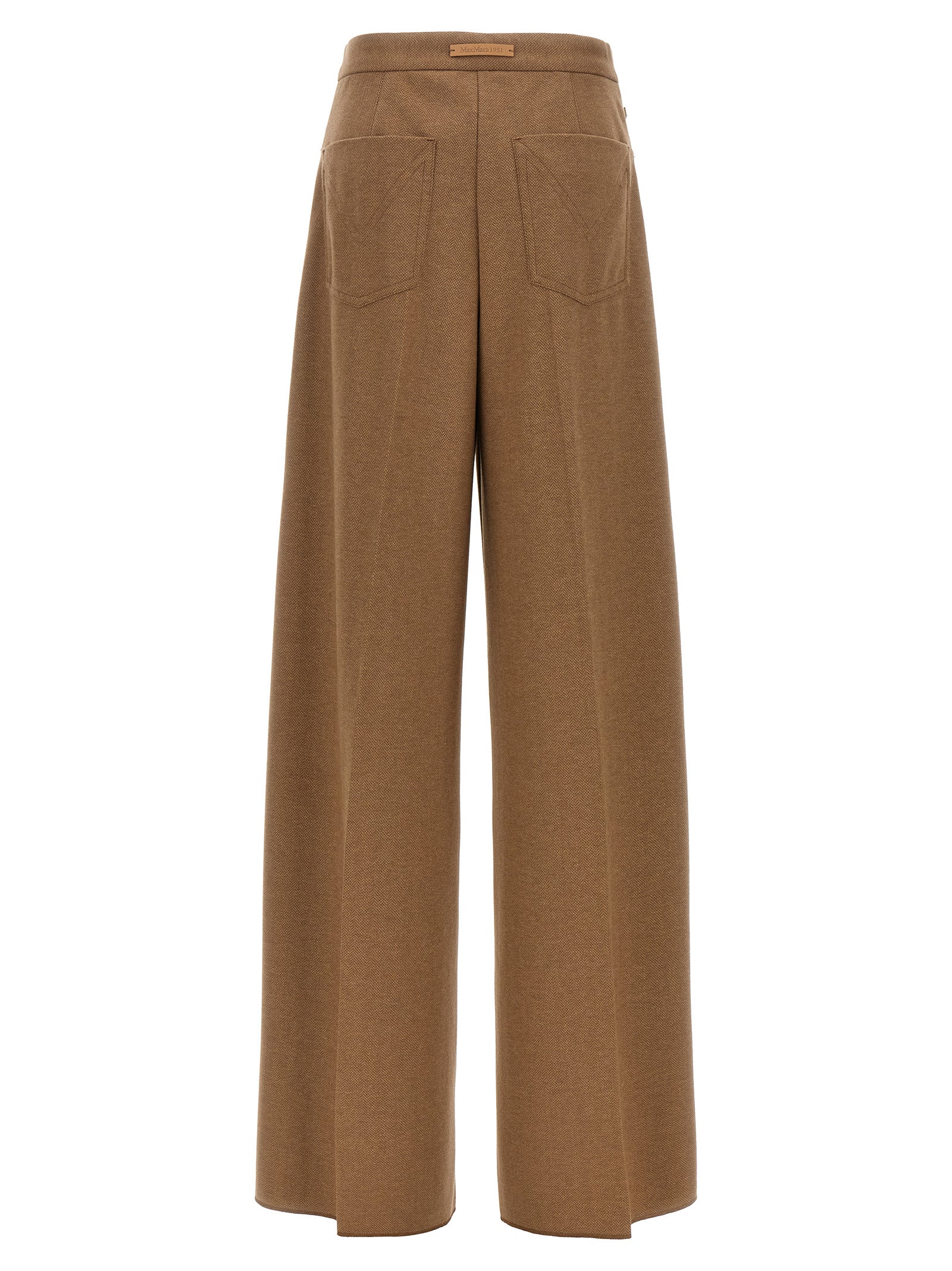 Brown Triacetate Casual Pants