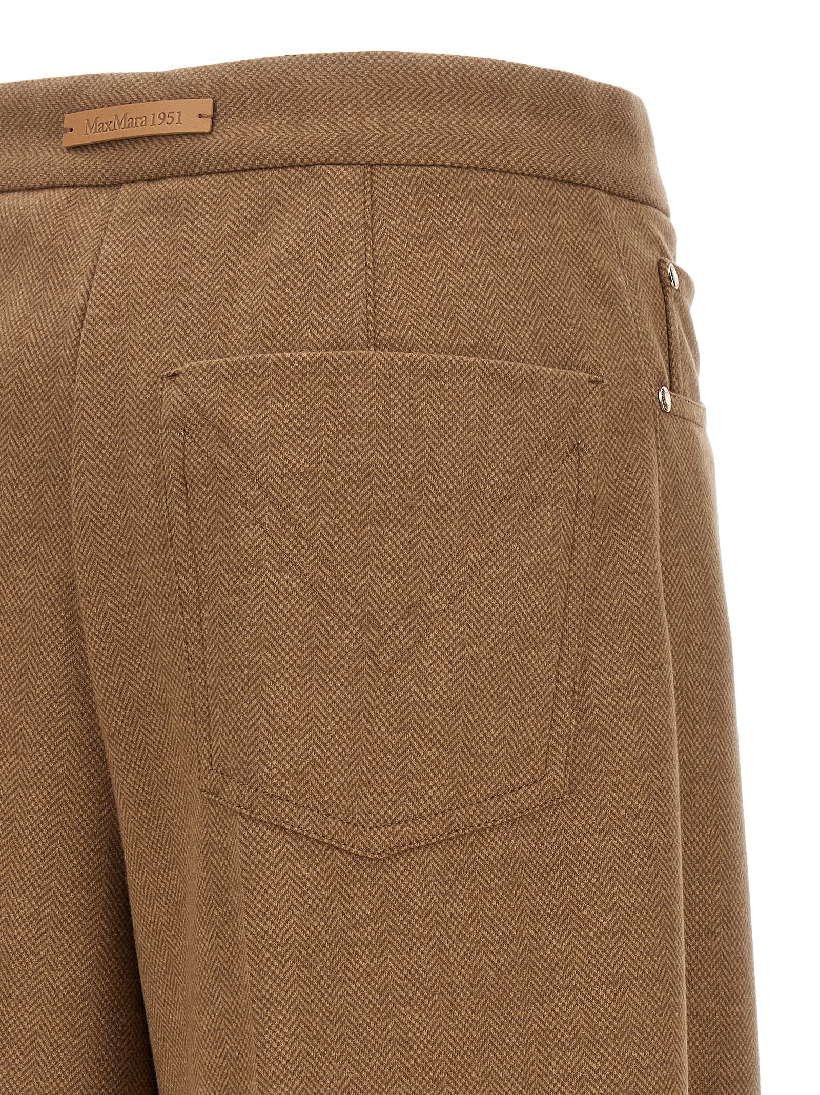 Brown Triacetate Casual Pants