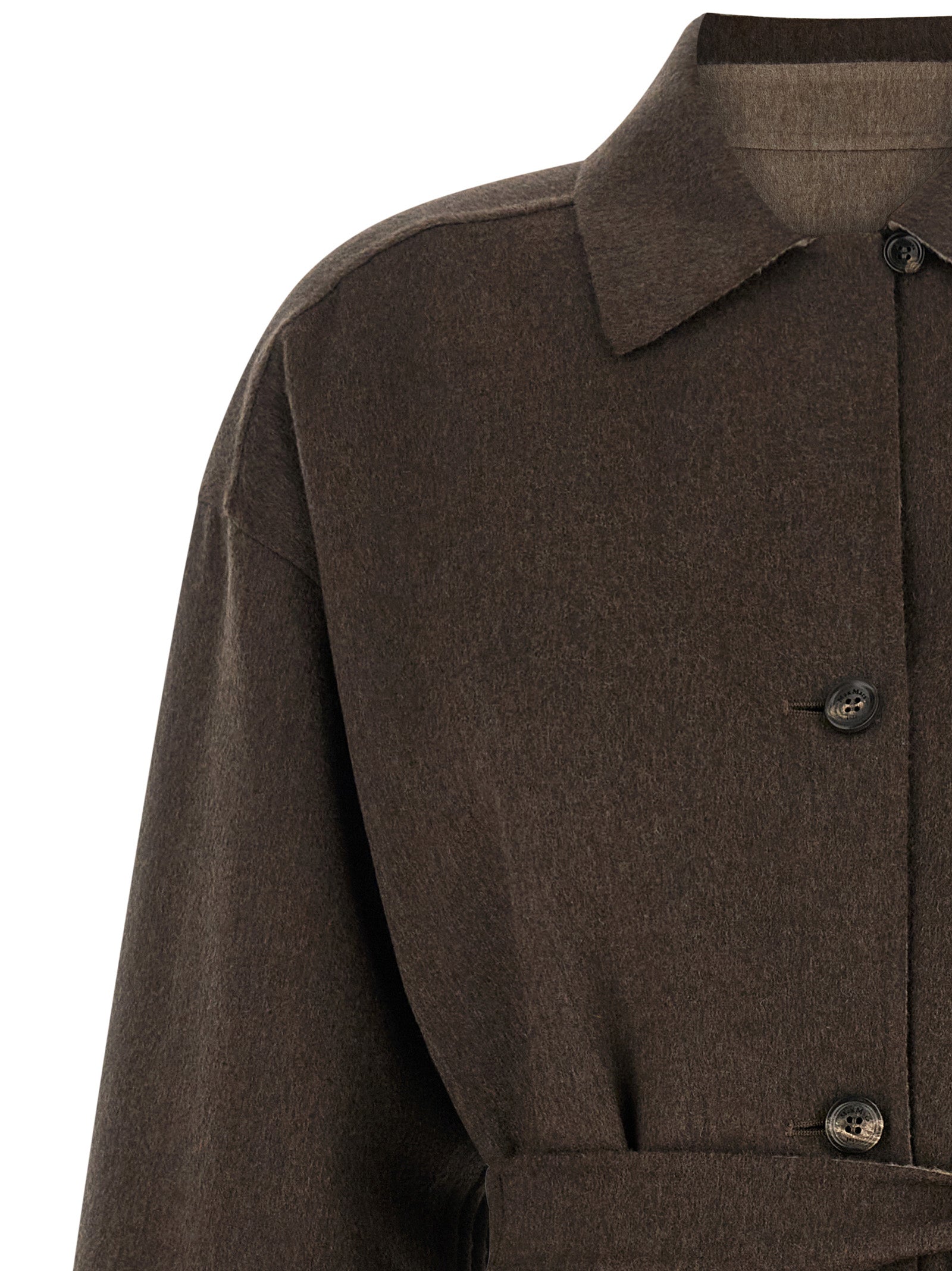 Multicolor Cashmere Full-Length Jacket