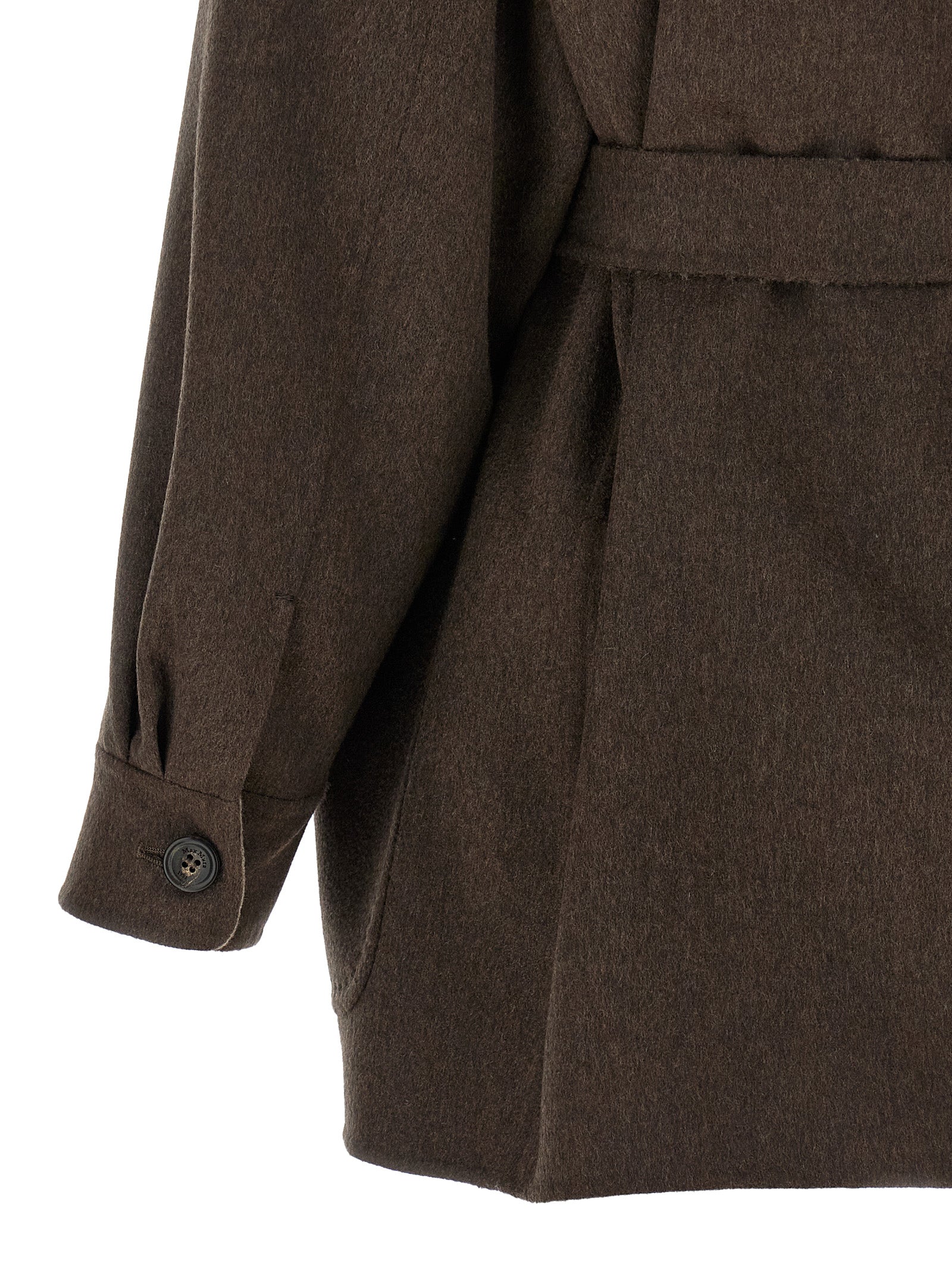 Multicolor Cashmere Full-Length Jacket