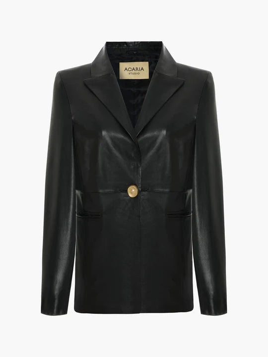 Venus Leather Blazer