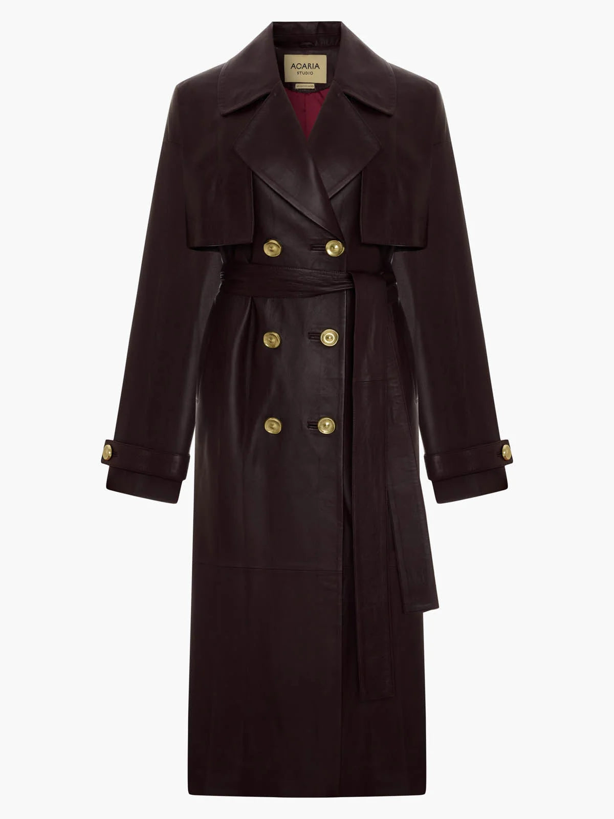 Journey Oversize Leather Trench Coat