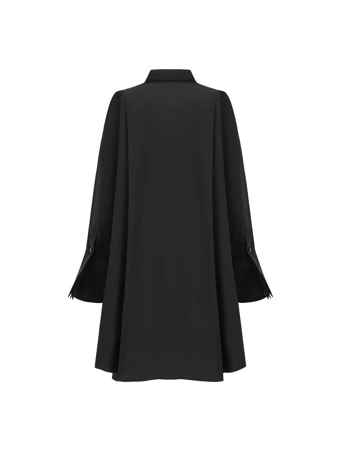 Organza Shirt Dress - Black