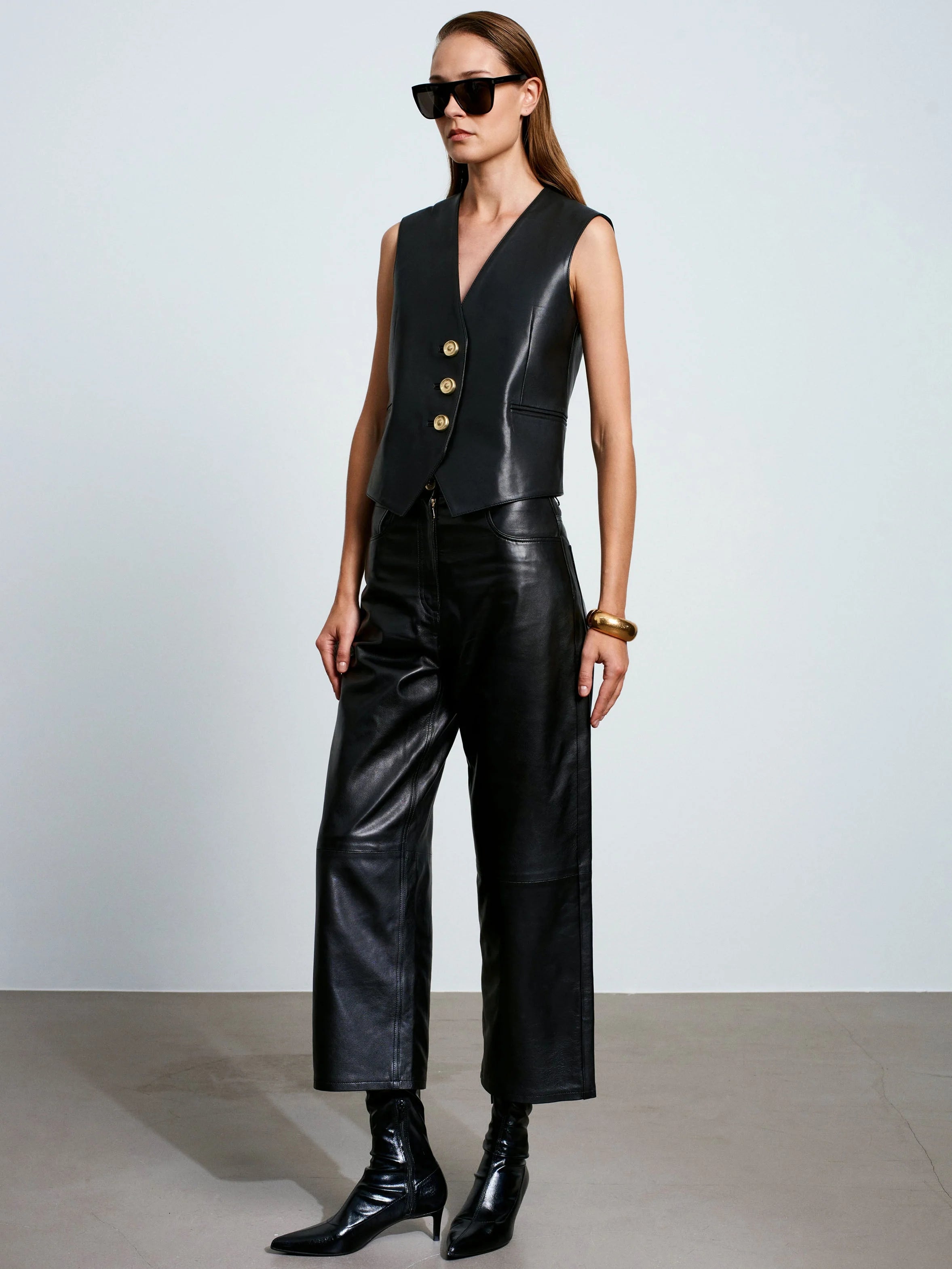 Root Leather Pants