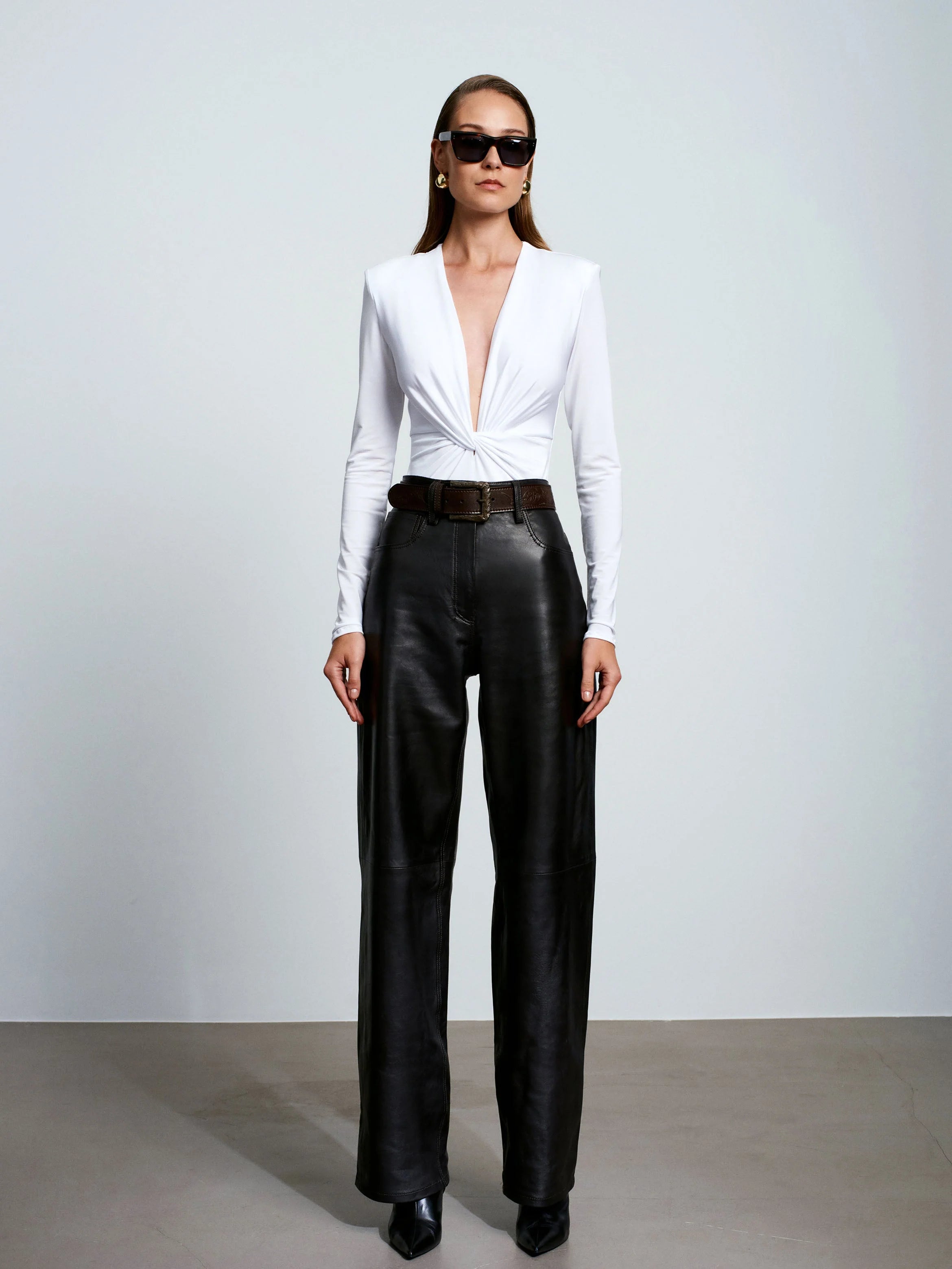 Root Leather Maxi Pants