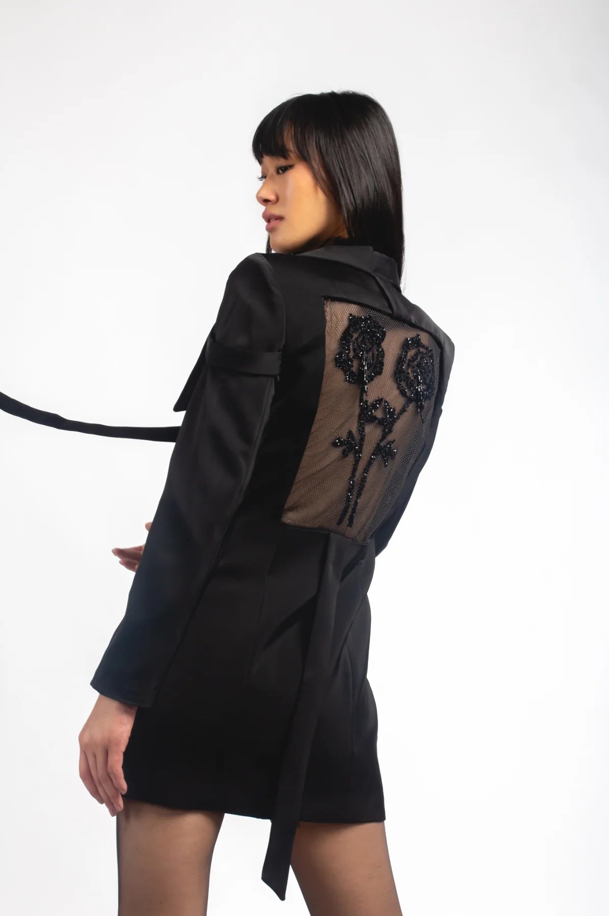 Embroidered Jacket Dress