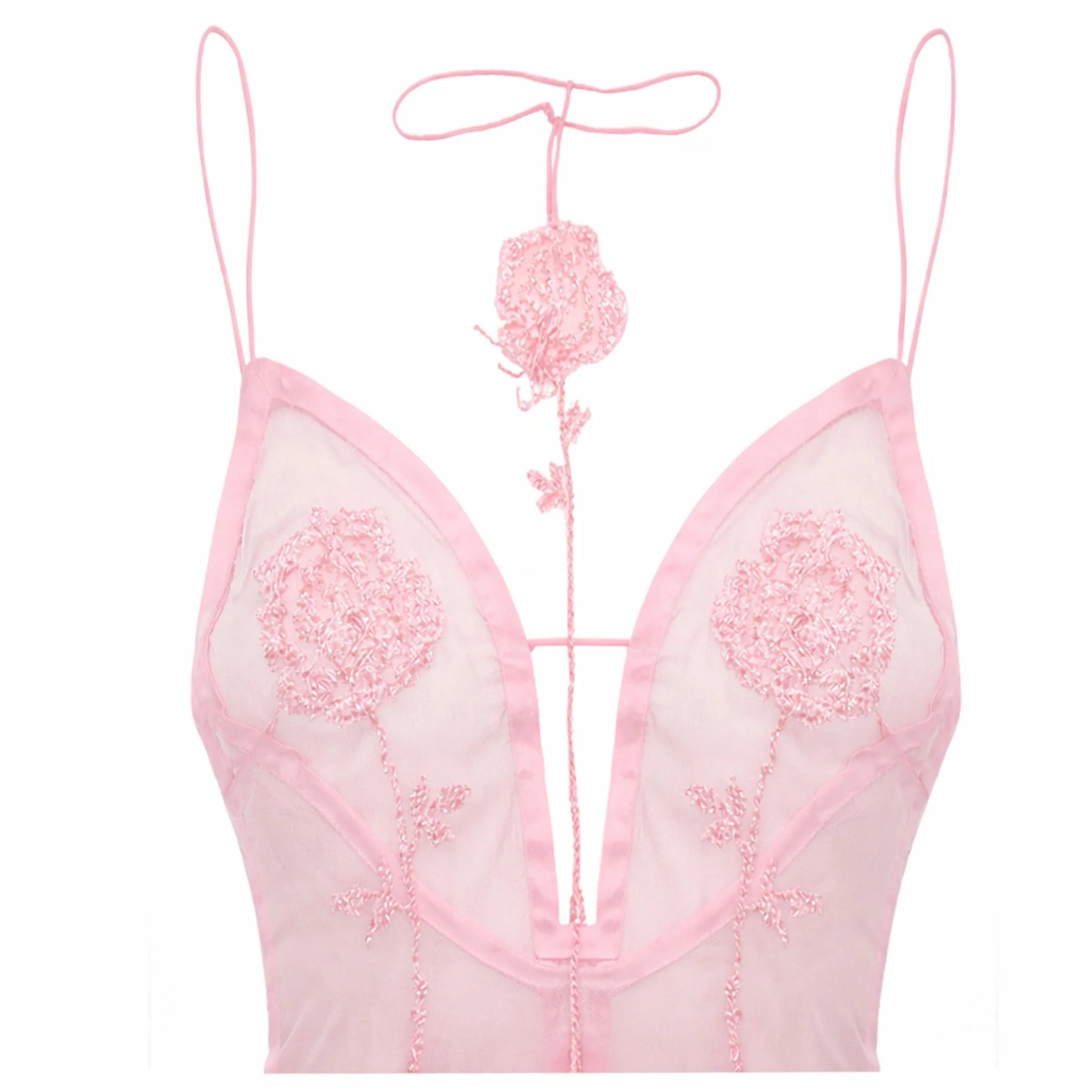 Pink Rose Sheer Top