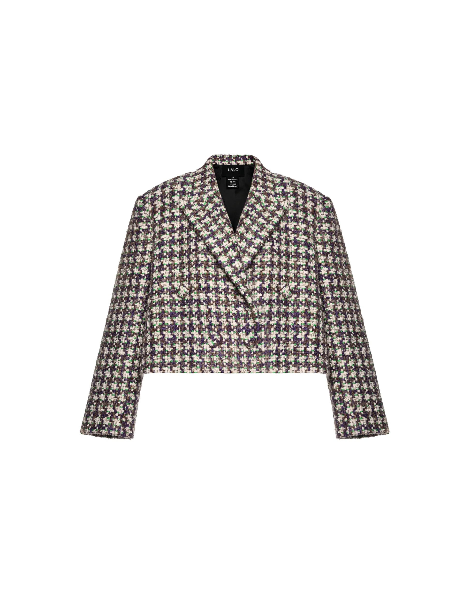 Boa Tweed Blazer Purple
