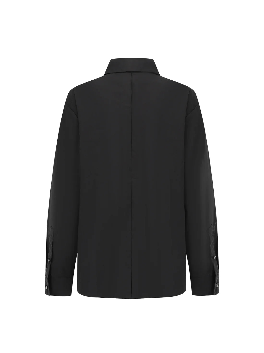3-Layer Oversize Shirt - Unisex Black