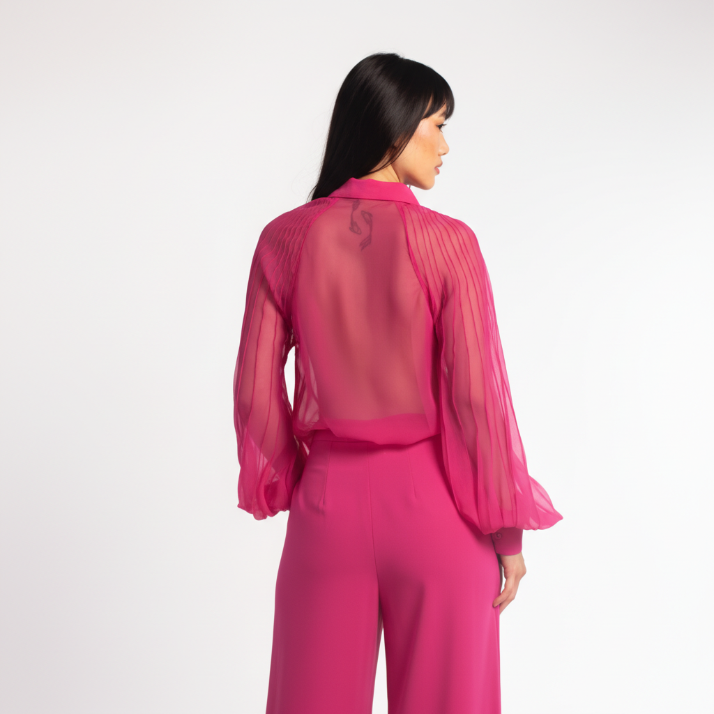 Pink Flared Trousers
