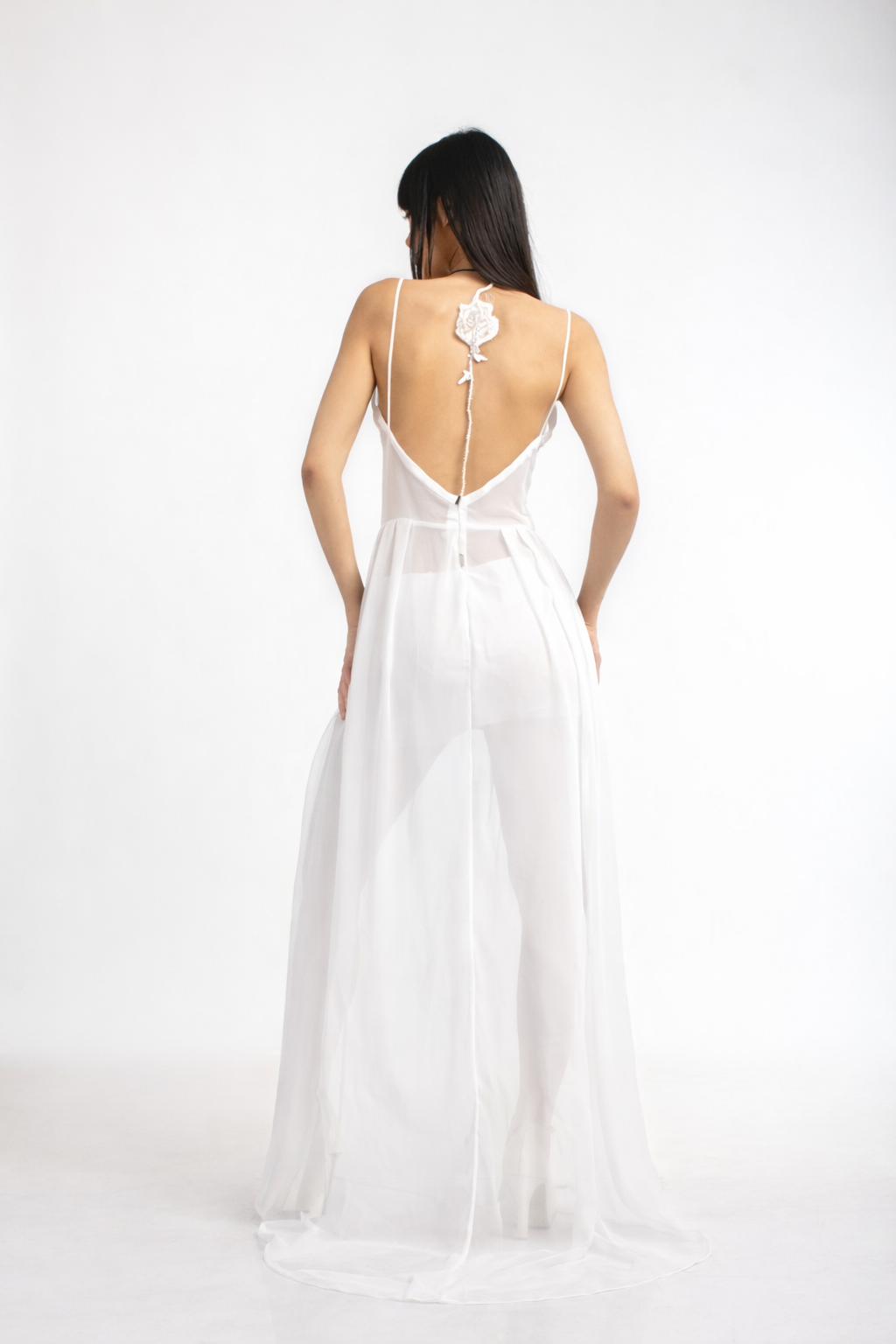 Rose Embroidered Maxi Dress
