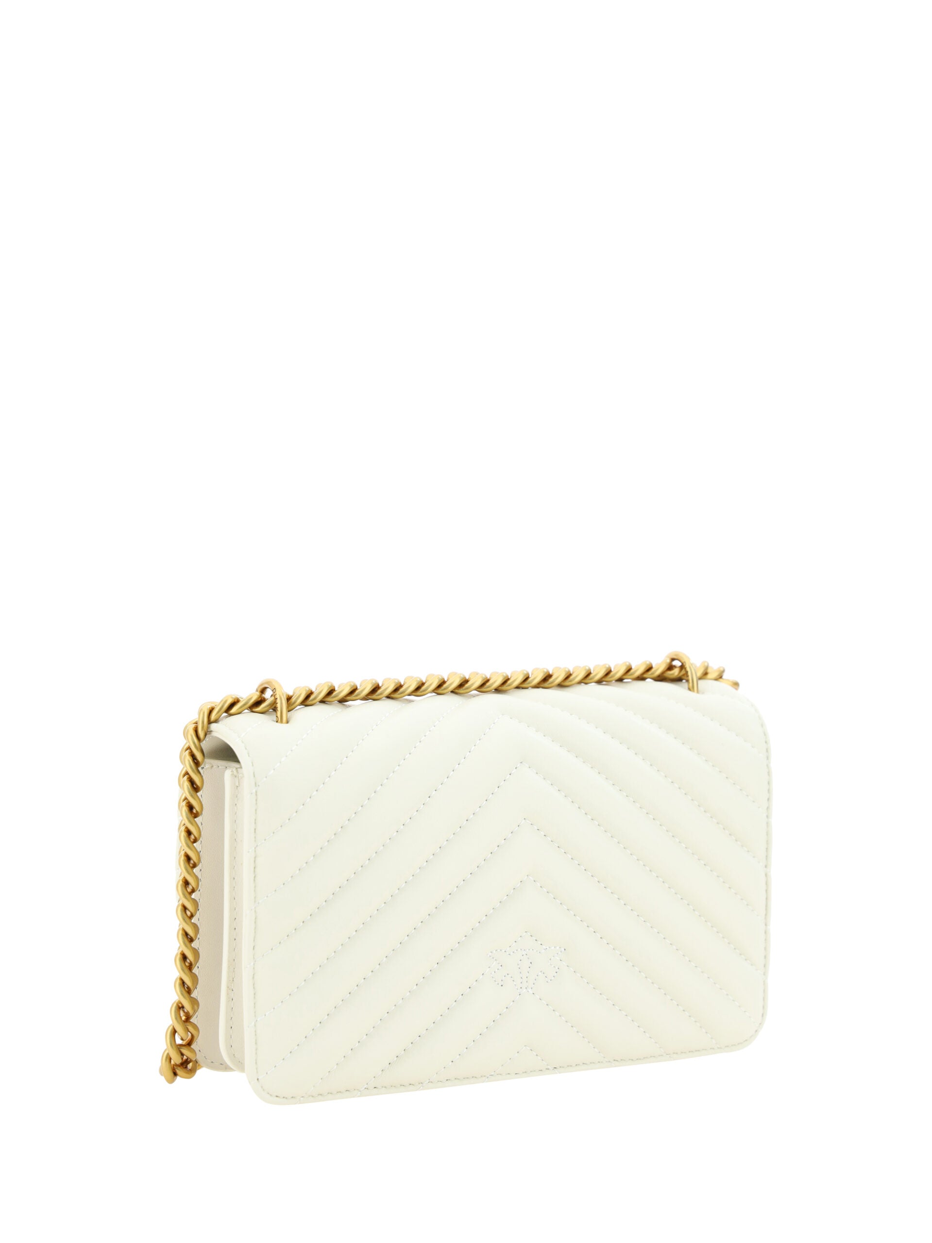 White Leather Love One Mini Shoulder Bag